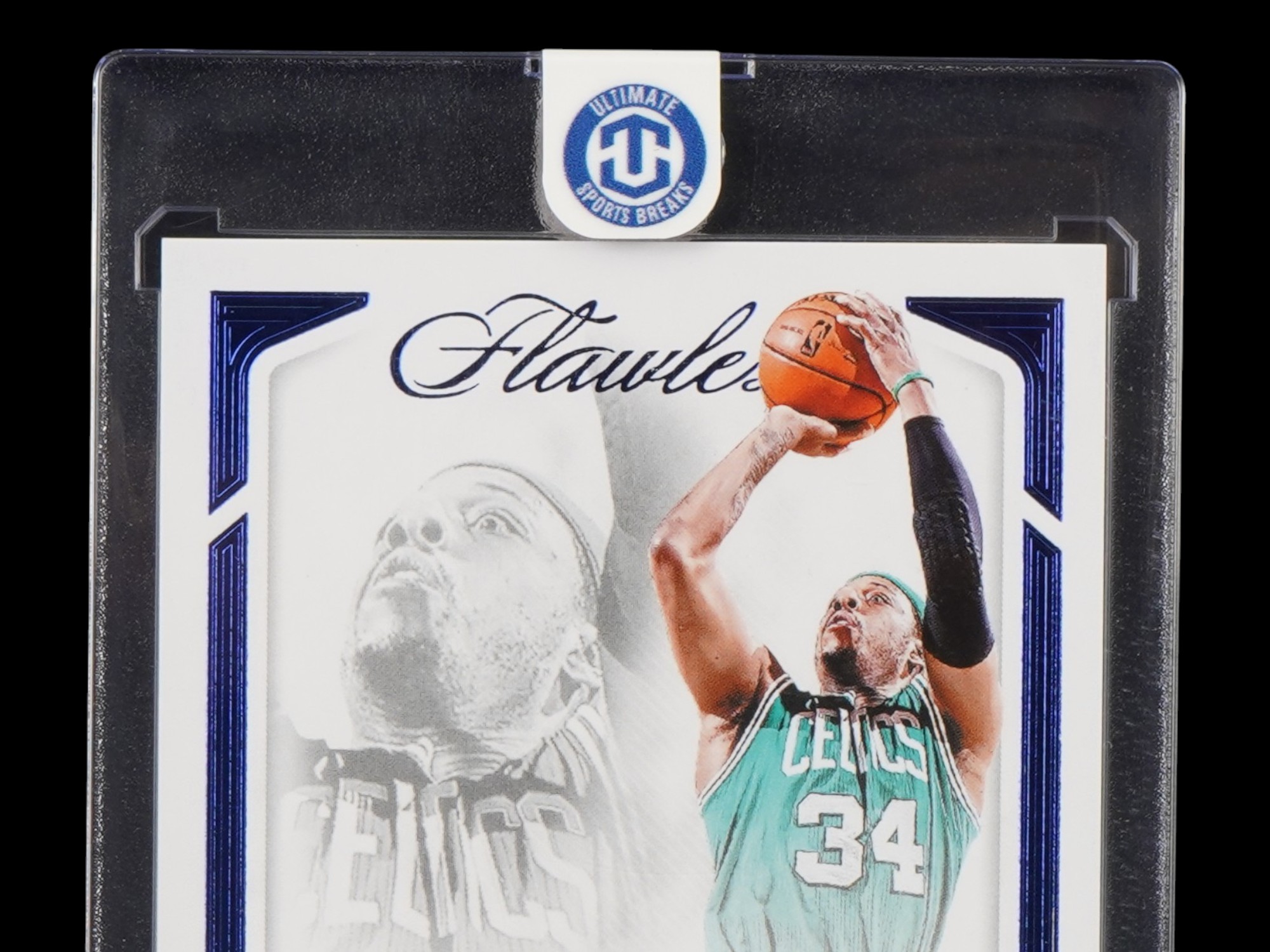 2024-25 PAUL PIERCE FLAWLESS FADE SIGNATURES SAPPHIRE /8 PIC-2