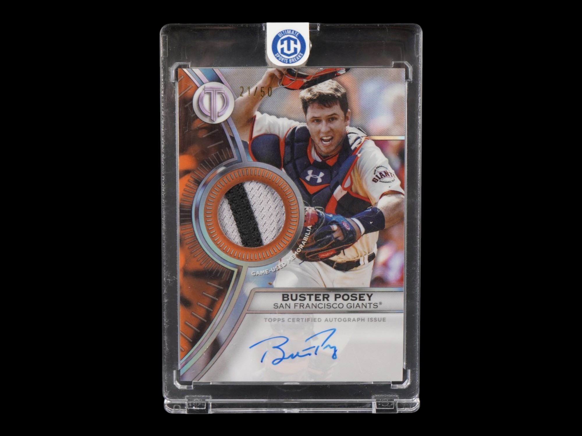 2025 TOPPS TRIBUTE BUSTER POSEY PATCH AUTO /50 PIC-