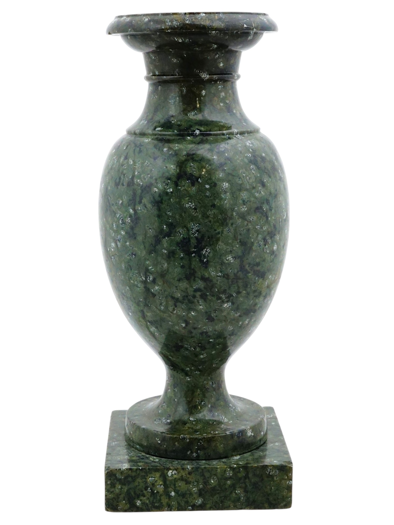 ANTIQUE GRAND TOUR GREEN MARBLE VASE PIC-2