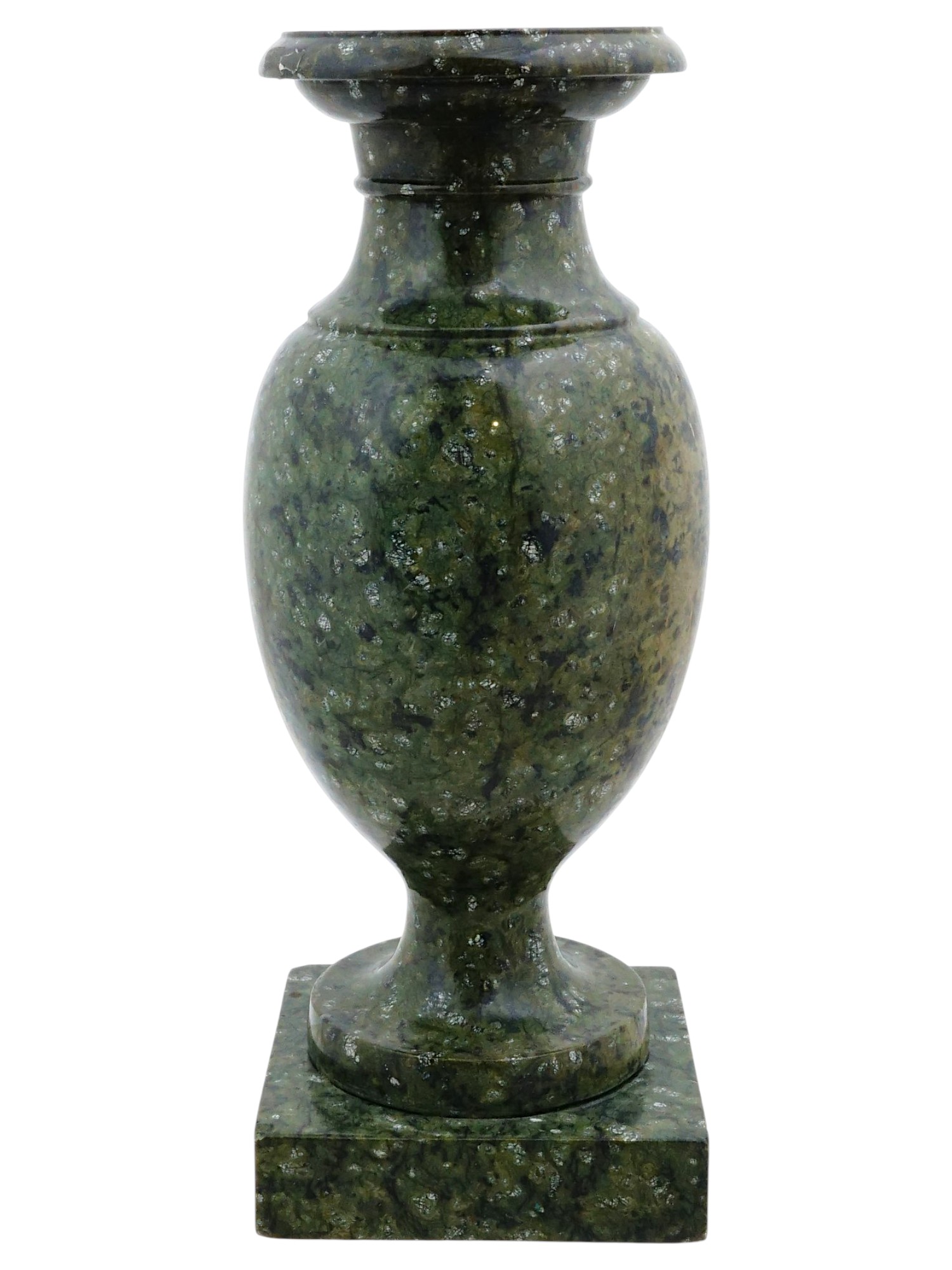 ANTIQUE GRAND TOUR GREEN MARBLE VASE PIC-3