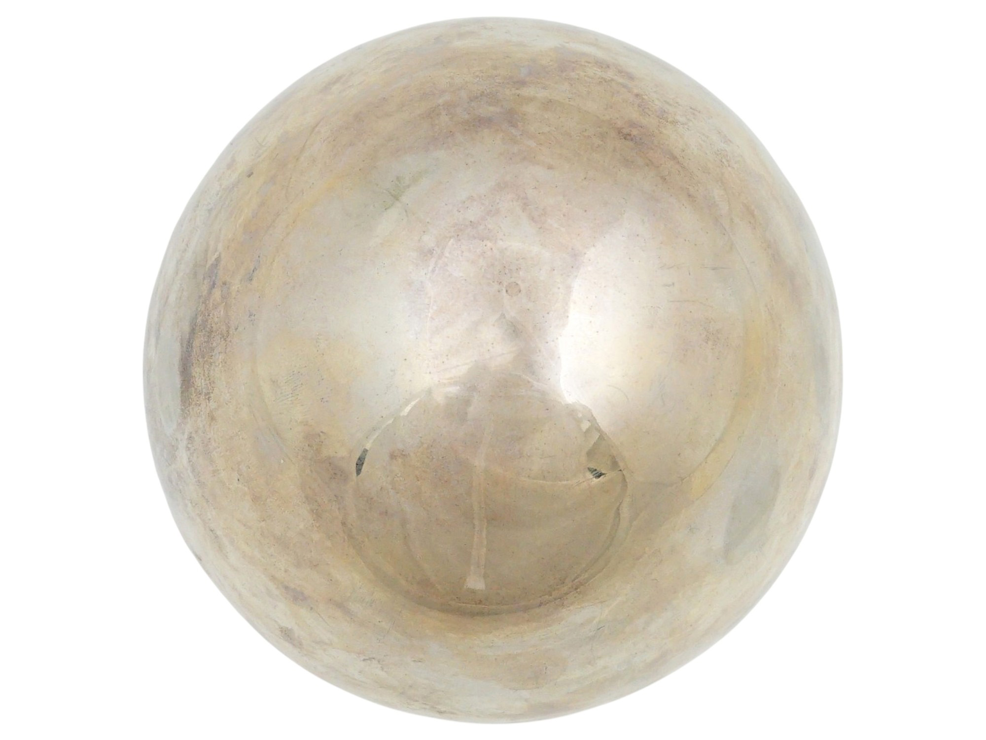 LARGE VINTAGE OR ANTIQUE SILVER PLATED DECORATIVE EGG PIC-3