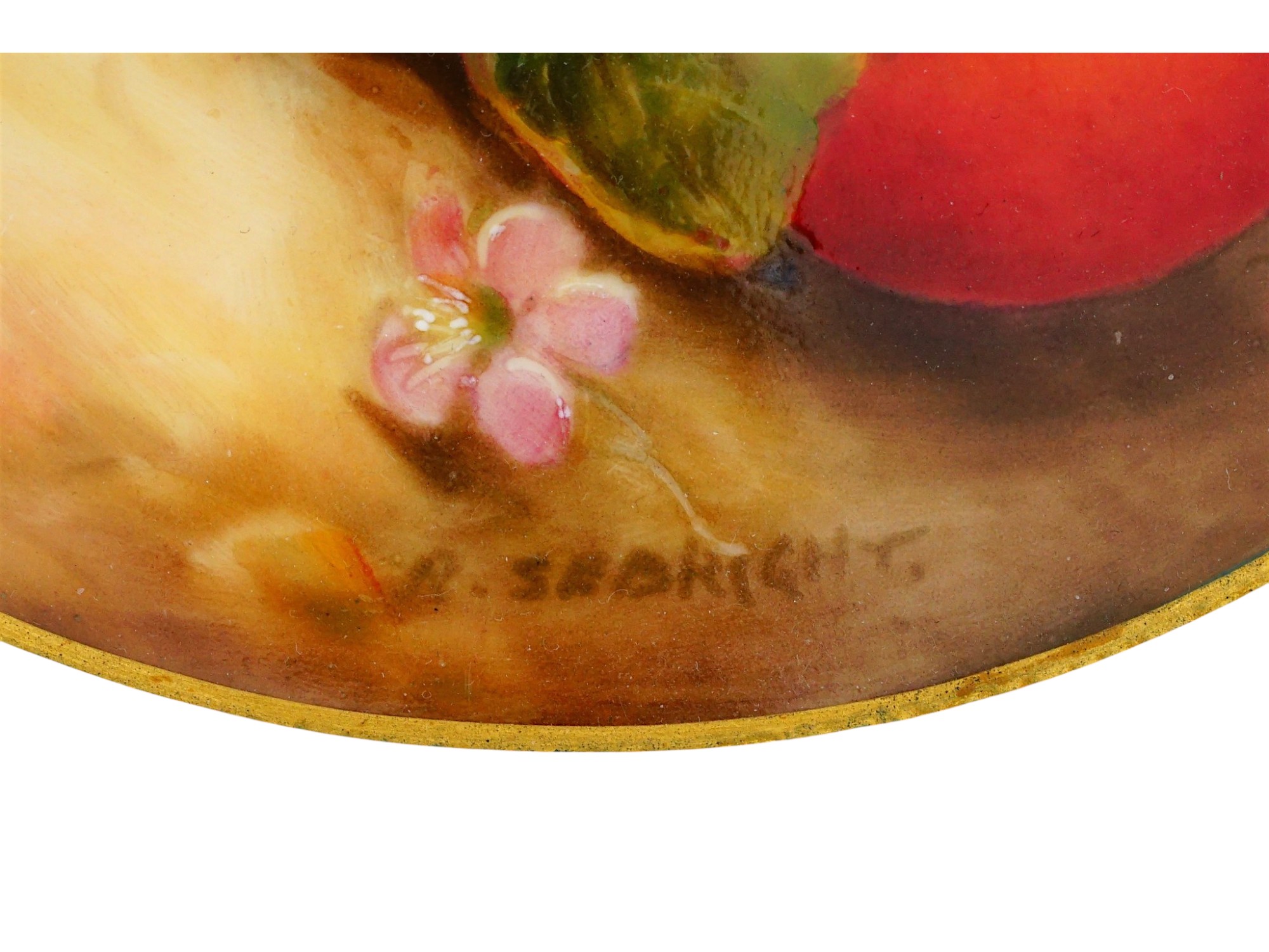 ENGLISH ROYAL WORCESTER PORCELAIN CABINET PLATE PIC-5