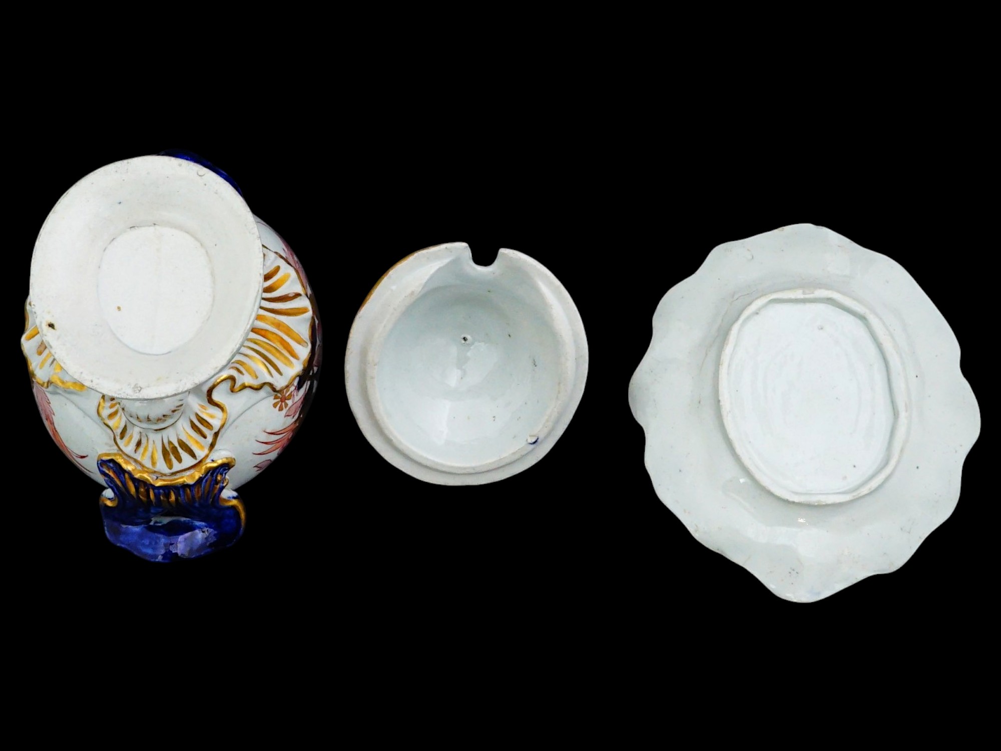 EARLY 19TH CEN ENGLISH PORCELAIN SAUCE TUREEN SET PIC-7