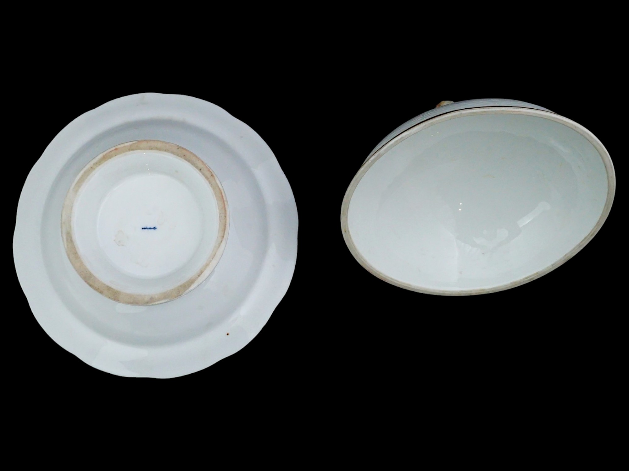 ANTIQUE GERMAN KPM BERLIN PORCELAIN VEGETABLE TUREEN PIC-7