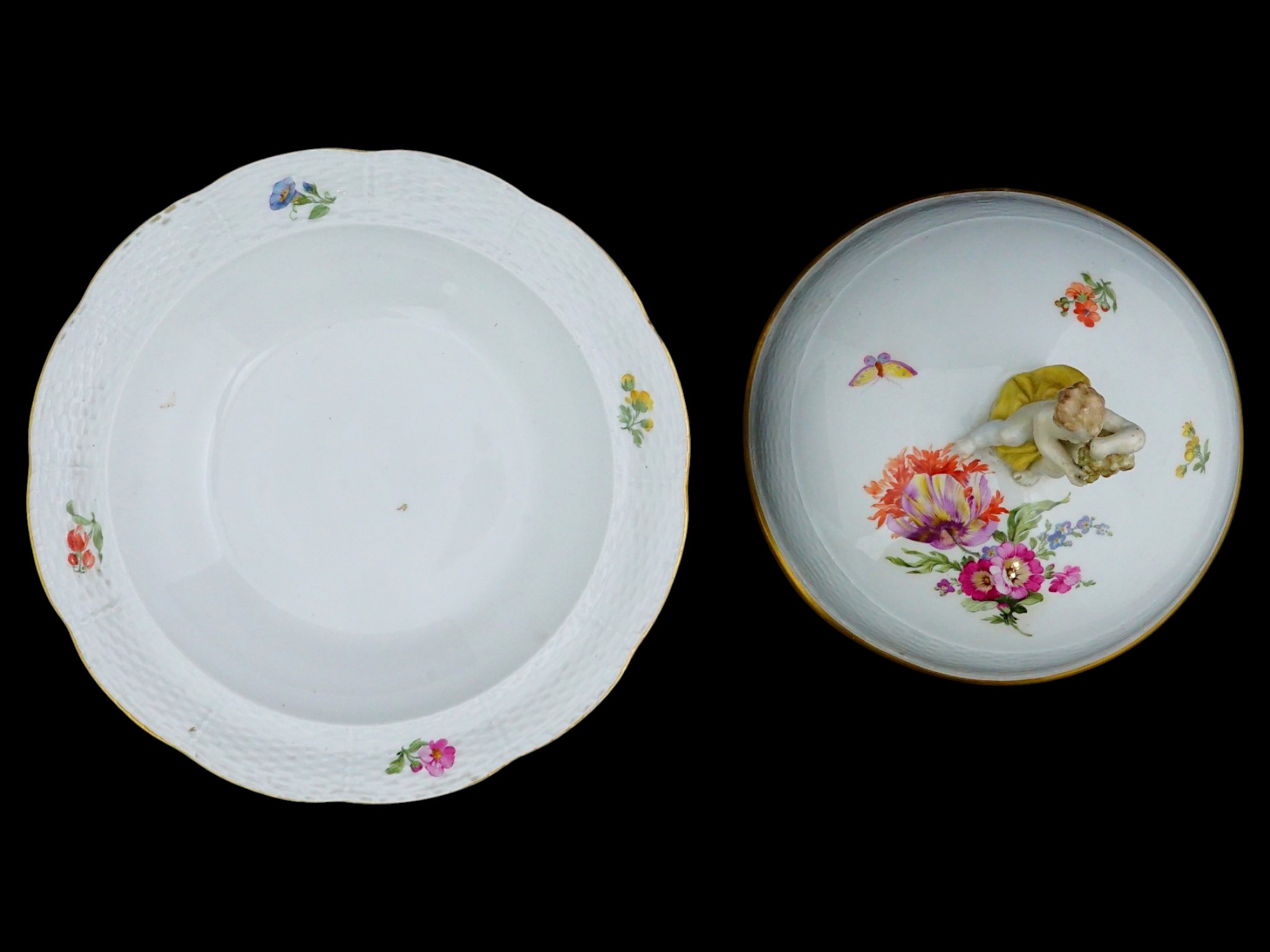 ANTIQUE GERMAN KPM BERLIN PORCELAIN VEGETABLE TUREEN PIC-6