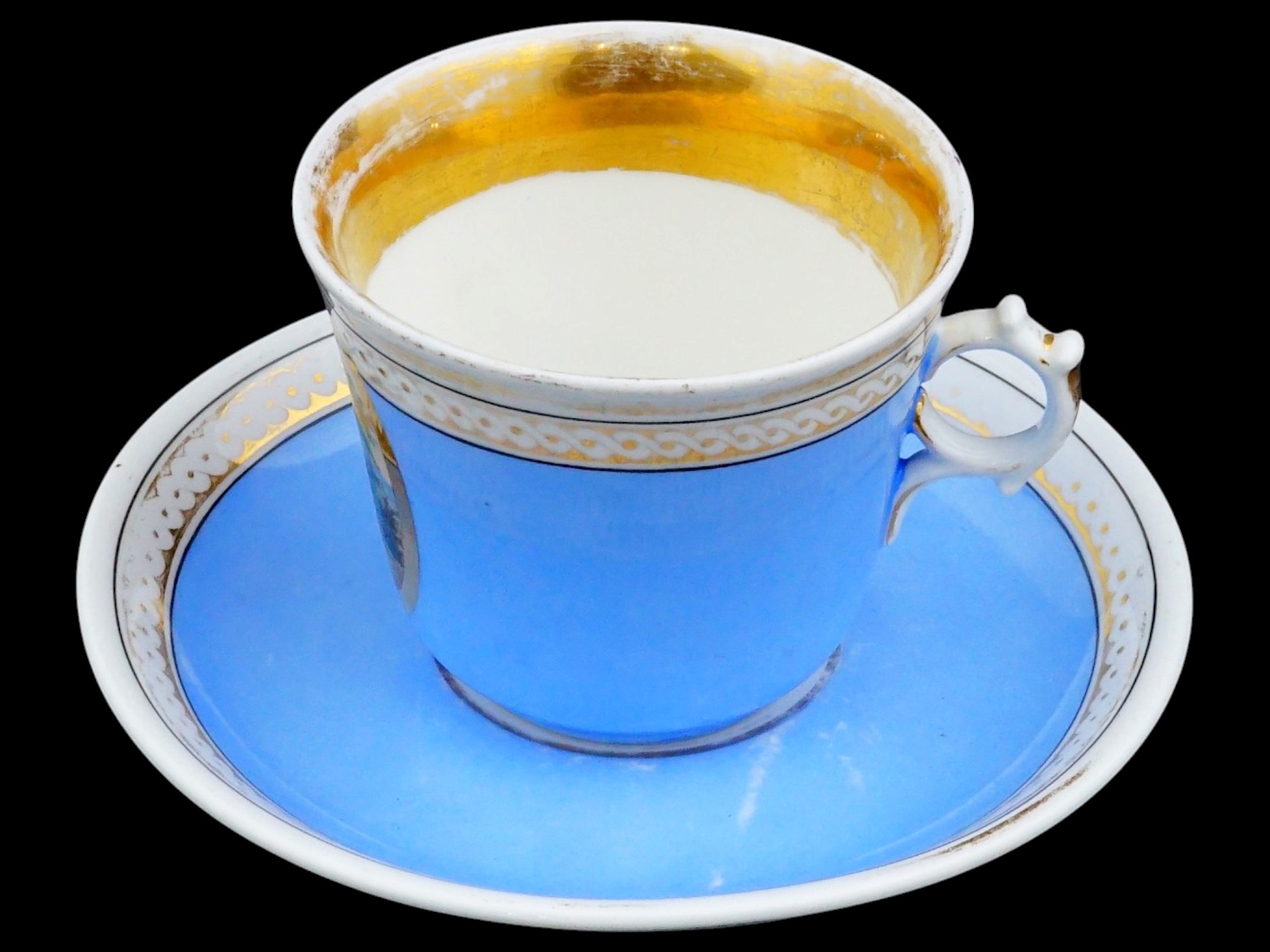 ANTIQUE PORCELAIN TEA CUP SET BY CARL TIELSСH ALTWASSER PIC-