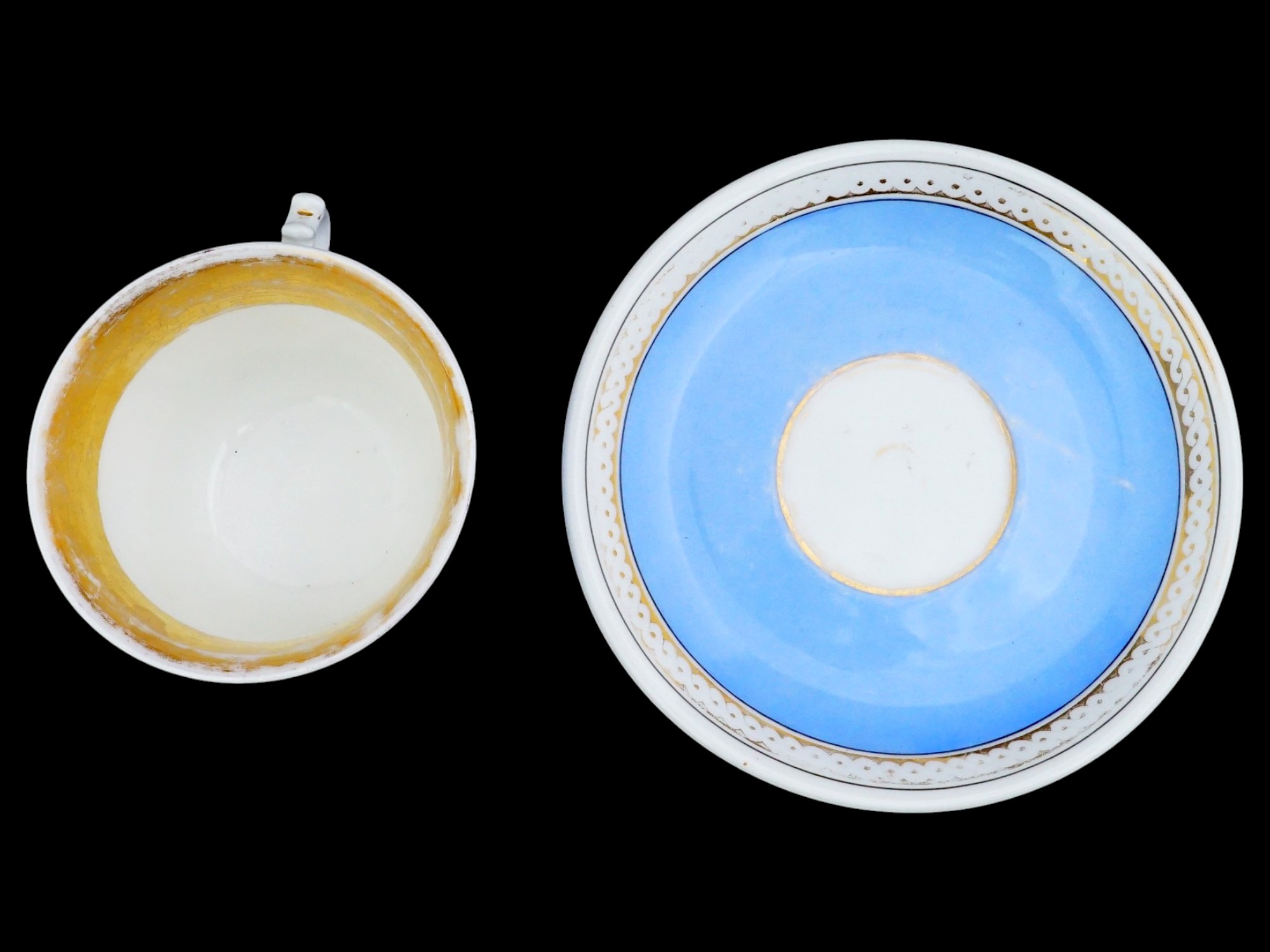 ANTIQUE PORCELAIN TEA CUP SET BY CARL TIELSСH ALTWASSER PIC-4