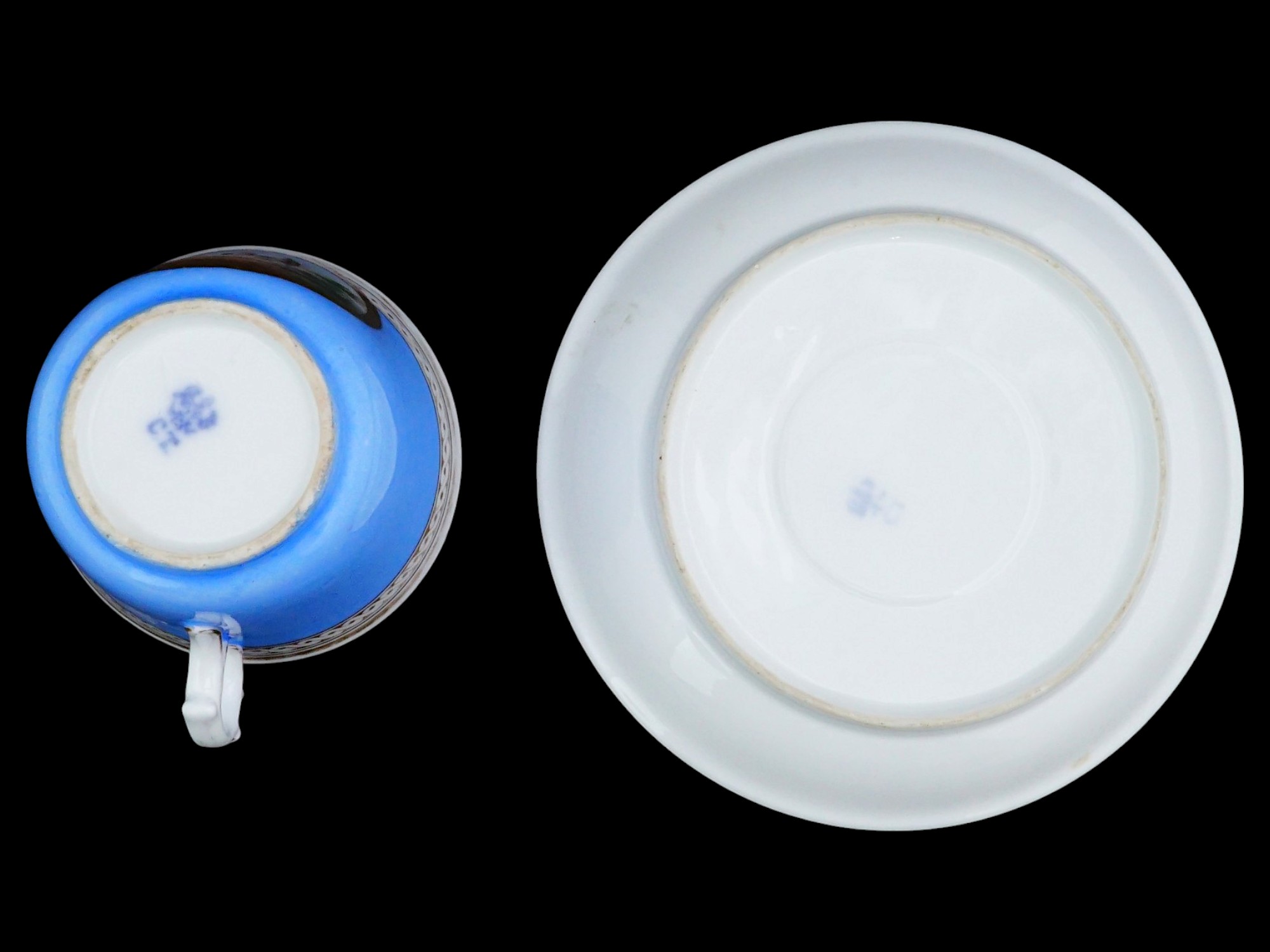ANTIQUE PORCELAIN TEA CUP SET BY CARL TIELSСH ALTWASSER PIC-5
