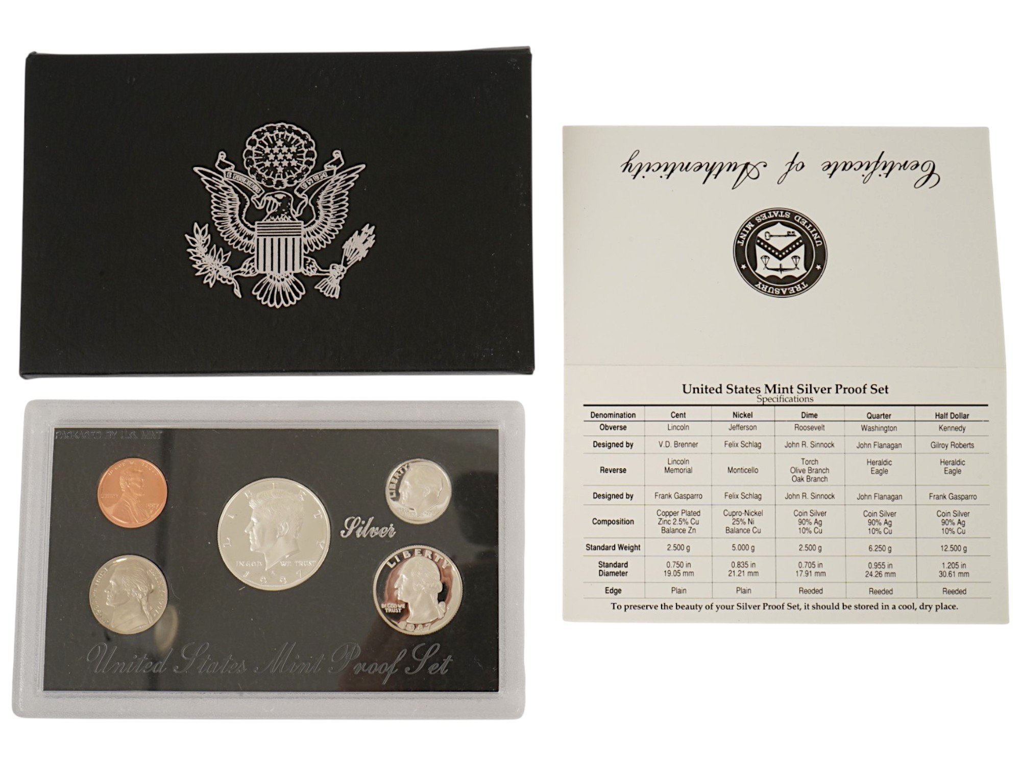 1997 AND 1998 UNITED STATES MINT SILVER PROOF SETS PIC-2