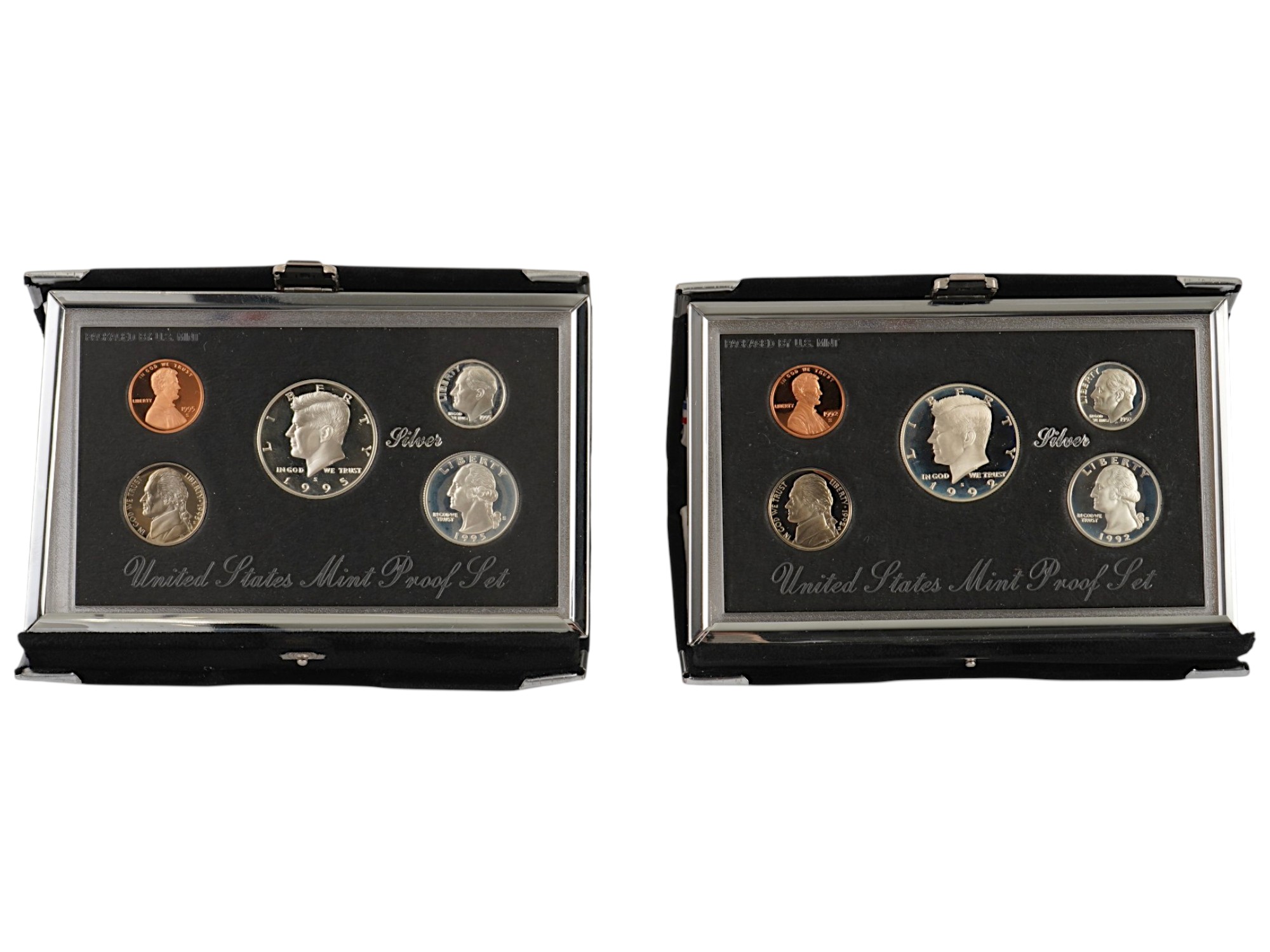 1992 1995 UNITED STATES MINT PREMIER SILVER PROOF SETS PIC-