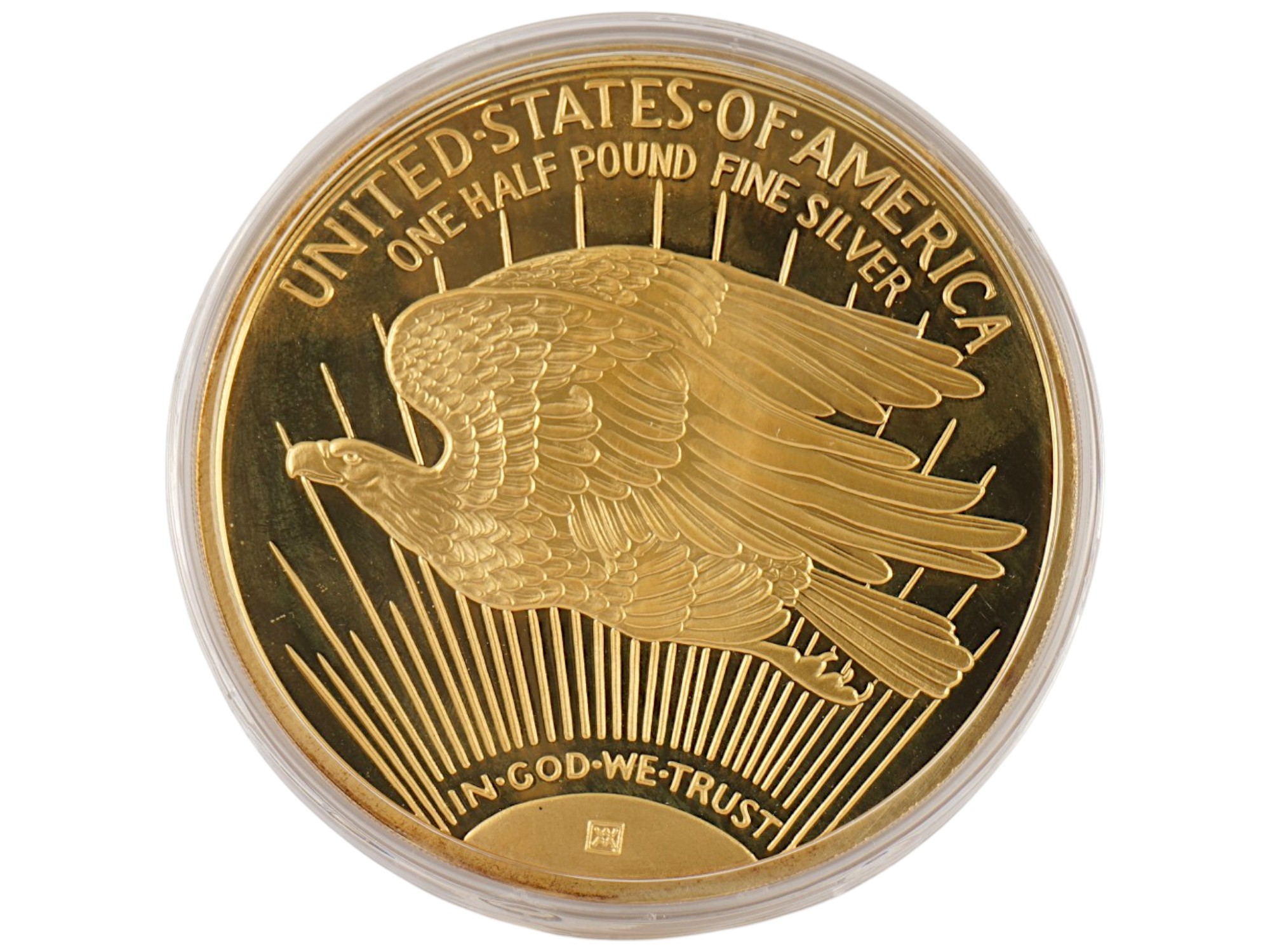 AMERICAN GIANT GOLDEN EAGLE COIN WASHINGTON MINT COA PIC-2