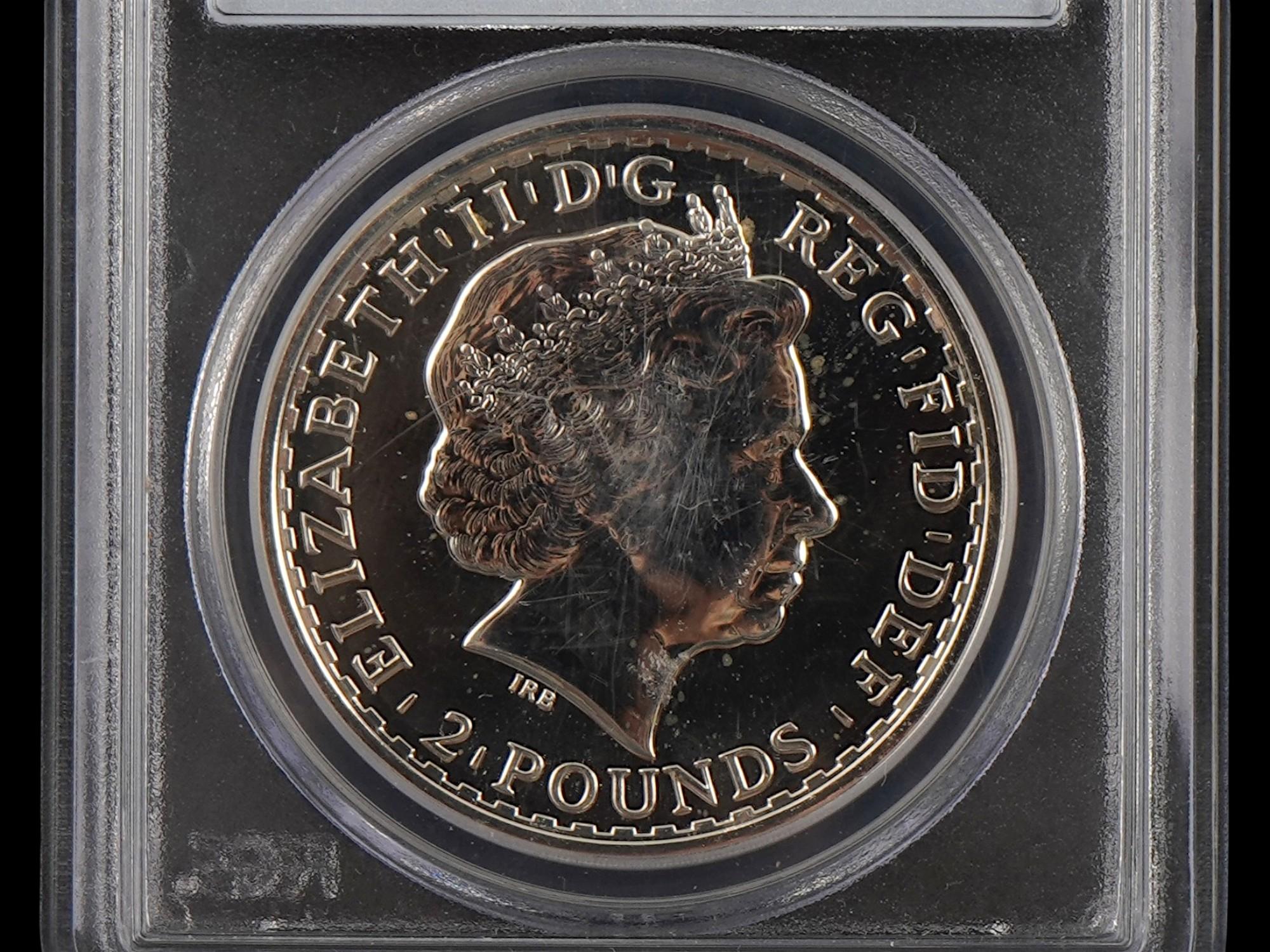 2012 GREAT BRITAIN BRITANNIA SILVER COIN GRADED PCGS PIC-2