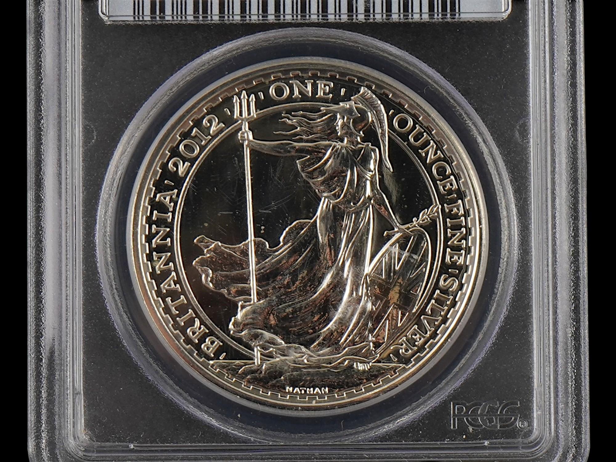 2012 GREAT BRITAIN BRITANNIA SILVER COIN GRADED PCGS PIC-3