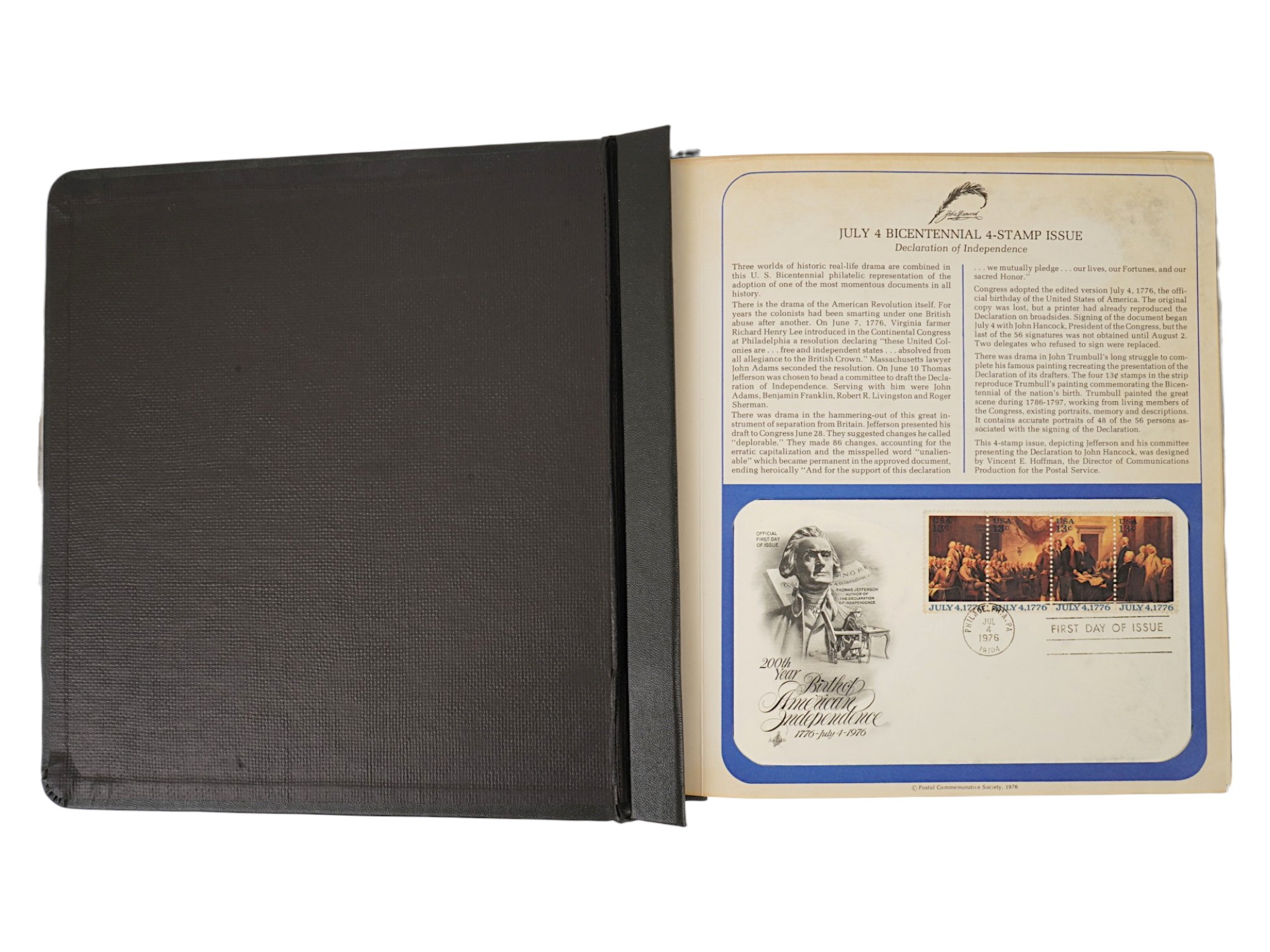 POSTAL COMMEMORATIVE SOCIETY US FIRST DAY COVERS ALBUM PIC-4