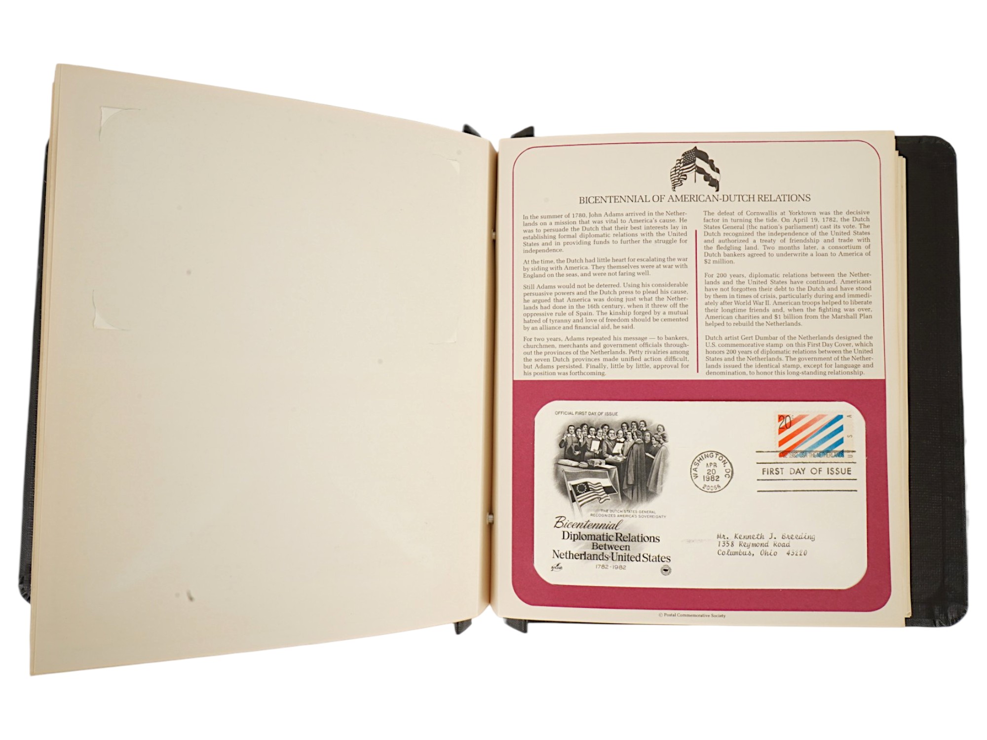 POSTAL COMMEMORATIVE SOCIETY US FIRST DAY COVERS ALBUM PIC-3