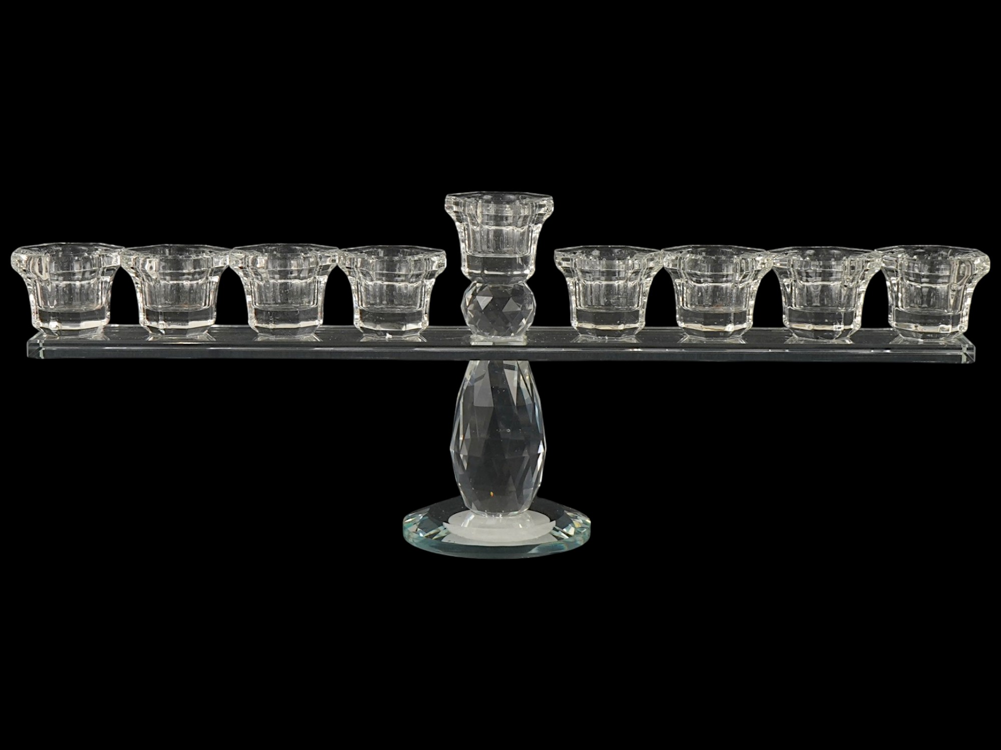 CONTEMPORARY HANUKKAH MENORAH CANDLEHOLDER PIC-2