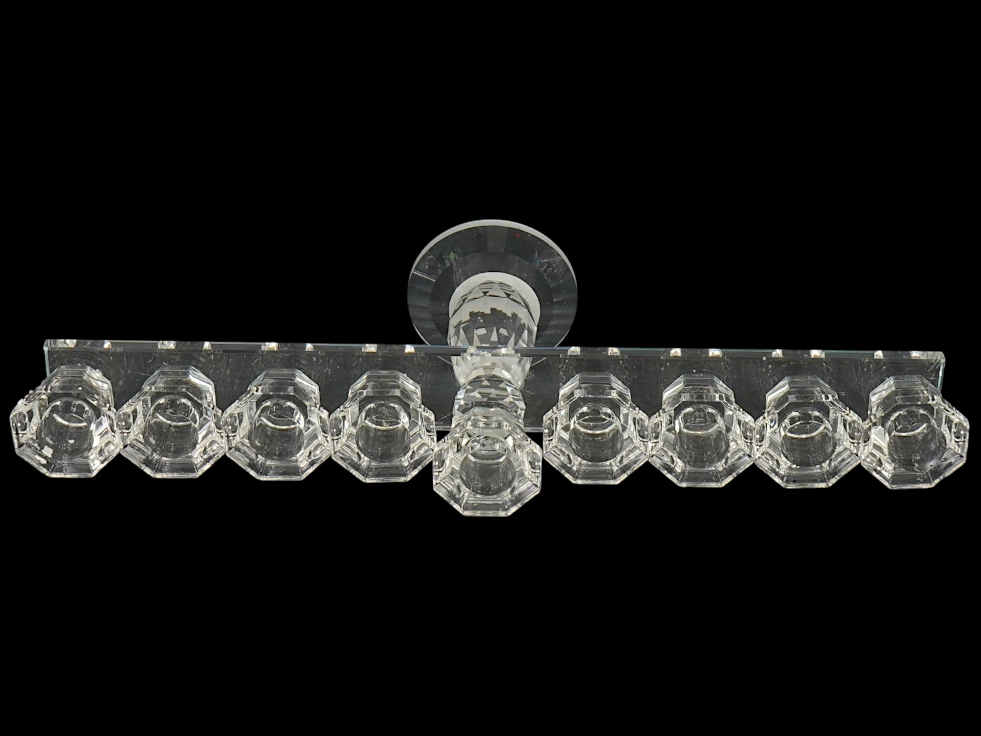 CONTEMPORARY HANUKKAH MENORAH CANDLEHOLDER PIC-3
