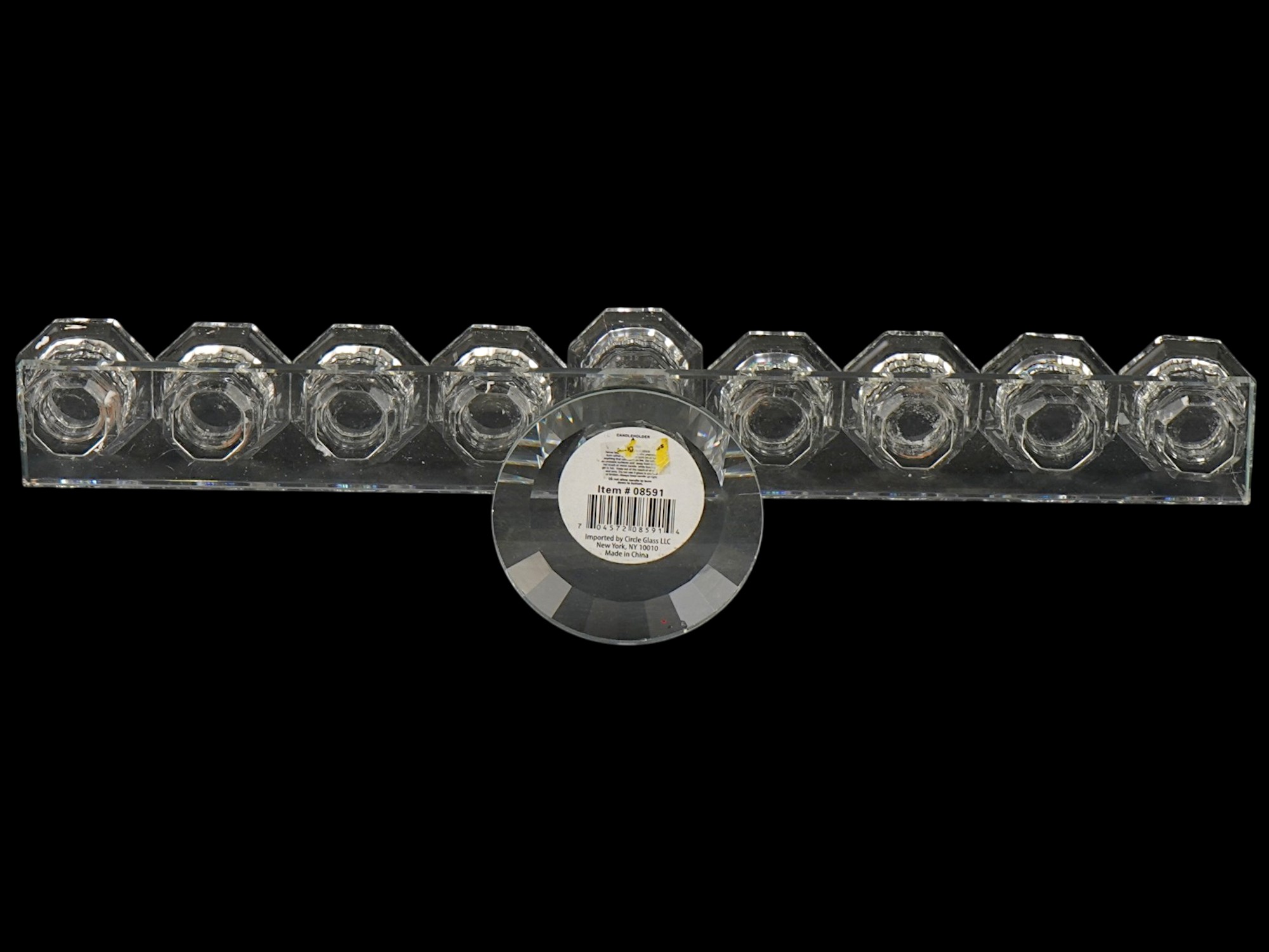 CONTEMPORARY HANUKKAH MENORAH CANDLEHOLDER PIC-5