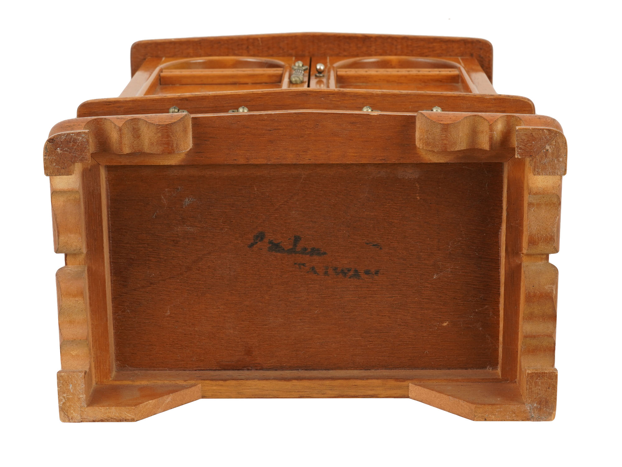 VINTAGE TAIWANESE WOODEN MUSIX BOX JEWELRY CABINET PIC-8