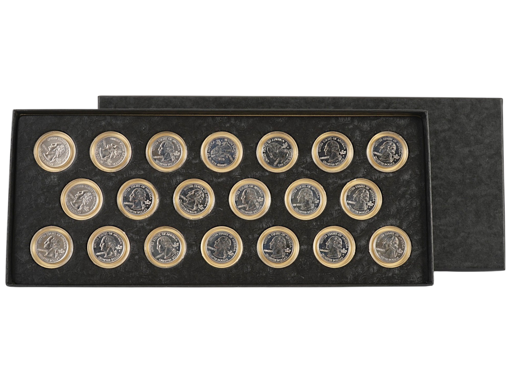 2002 US STATES QUARTER DOLLAR COINS COLLECTION PIC-