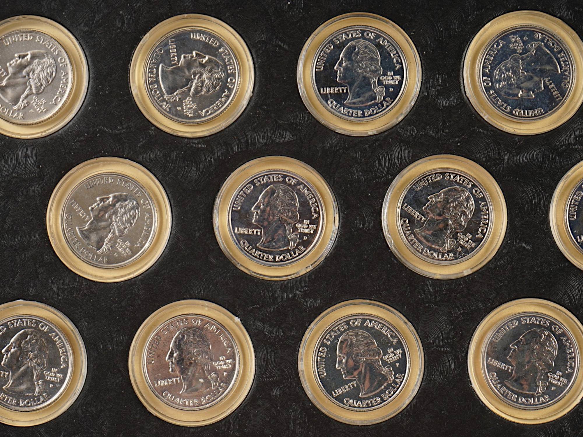 2002 US STATES QUARTER DOLLAR COINS COLLECTION PIC-2