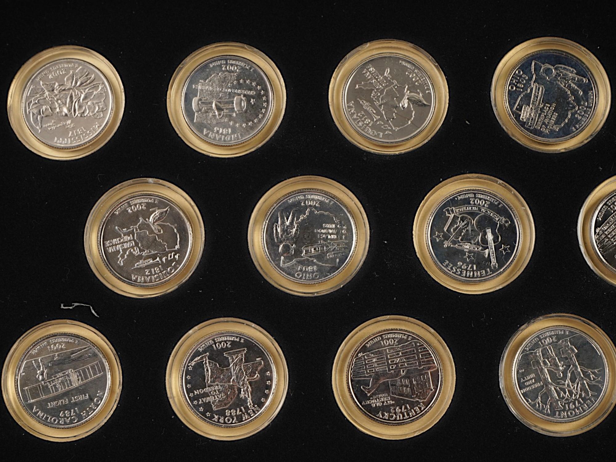 2002 US STATES QUARTER DOLLAR COINS COLLECTION PIC-3