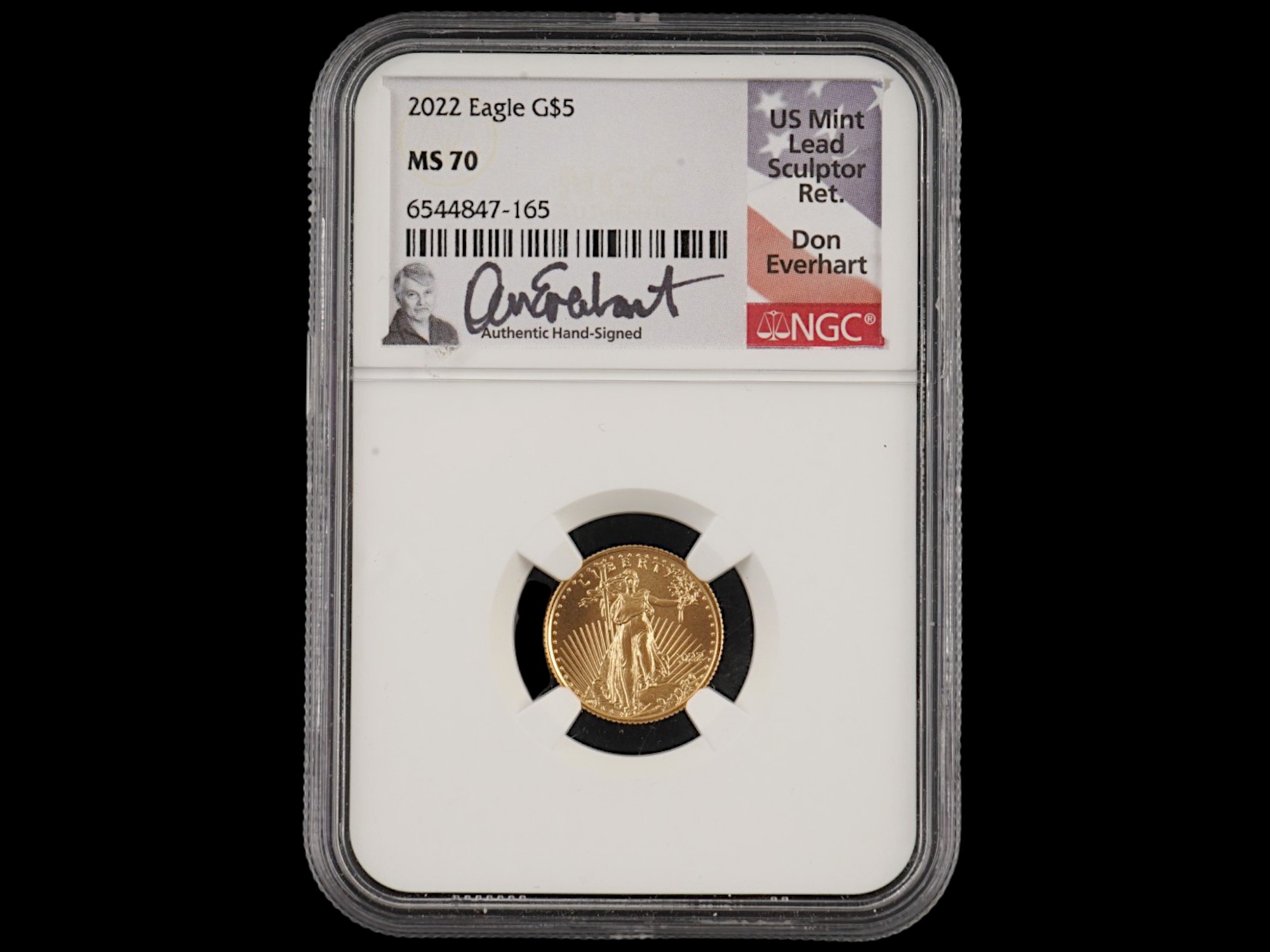 NGC GRADED US MINT 2022 EAGLE FIVE DOLLAR COIN PIC-