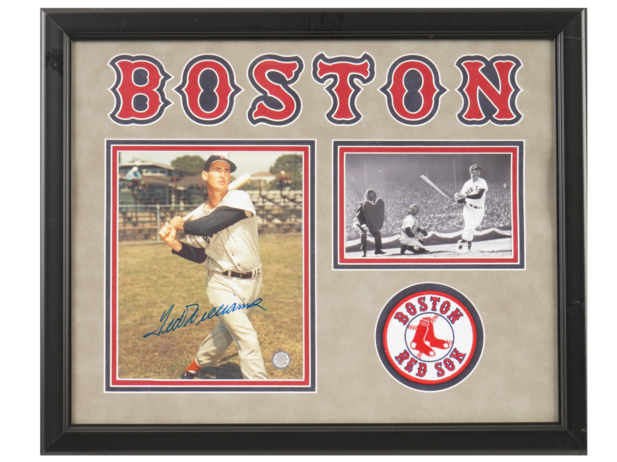 TEDDY BALLGAME AUTOGRAPHED PHOTO WITH COA PIC-