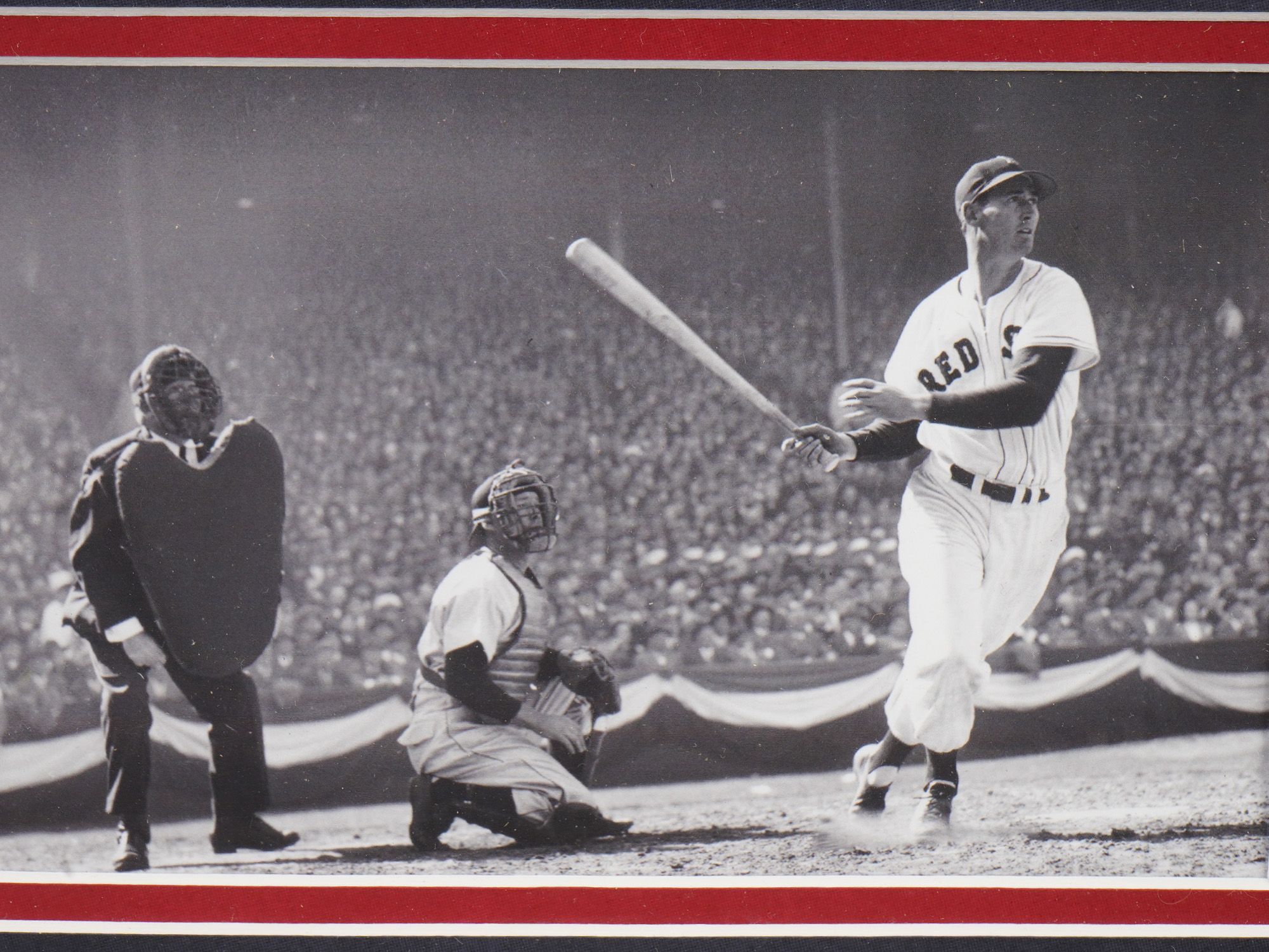 TEDDY BALLGAME AUTOGRAPHED PHOTO WITH COA PIC-1