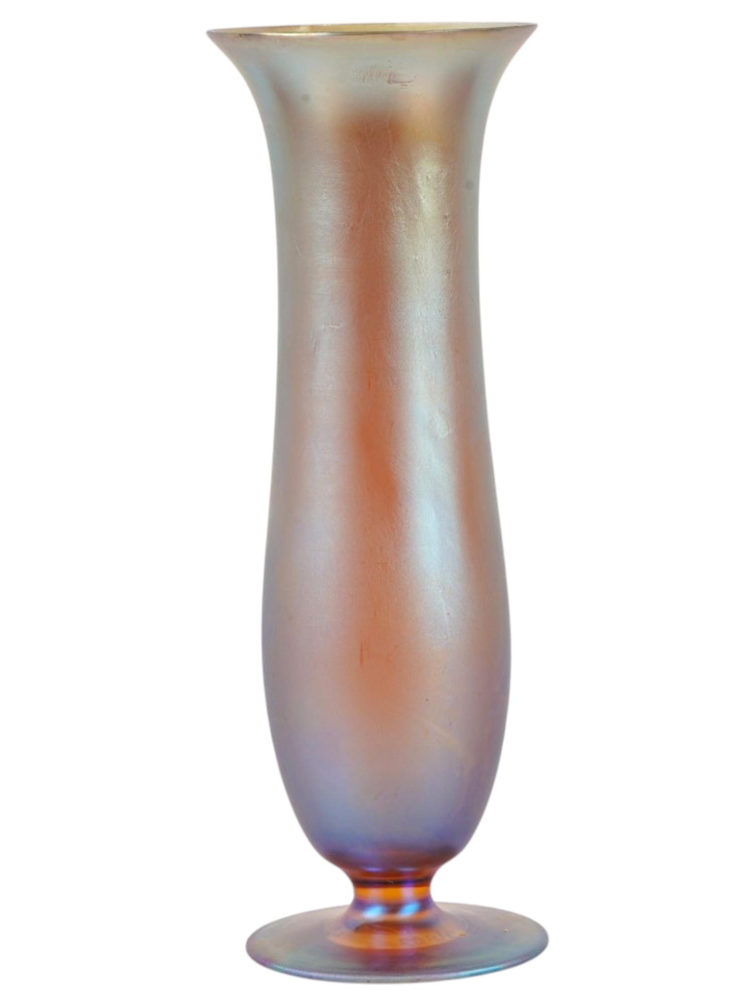 ART NOUVEAU TIFFANY STYLE FAVRILE GLASS VASE PIC-1