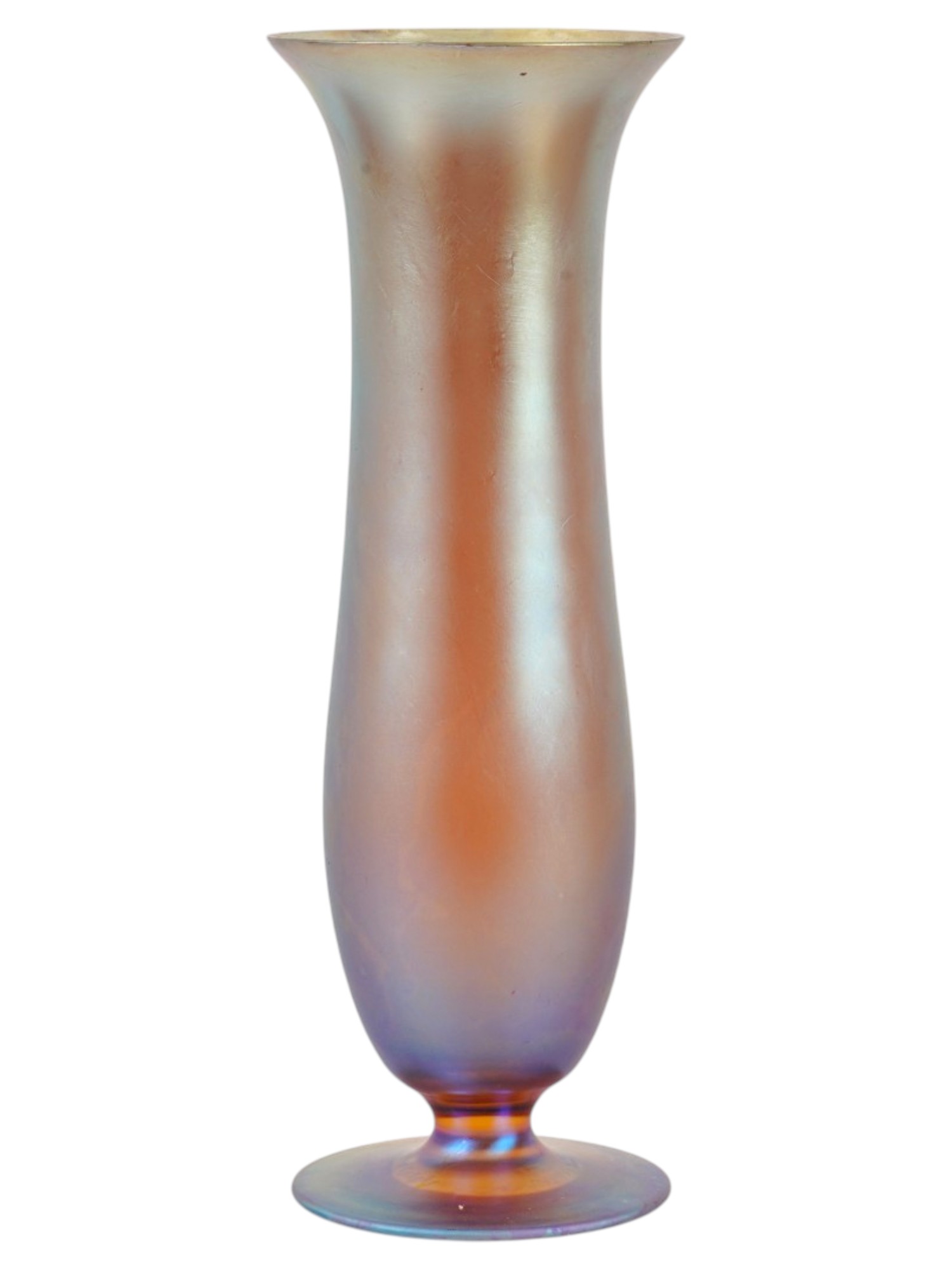 ART NOUVEAU TIFFANY STYLE FAVRILE GLASS VASE PIC-3