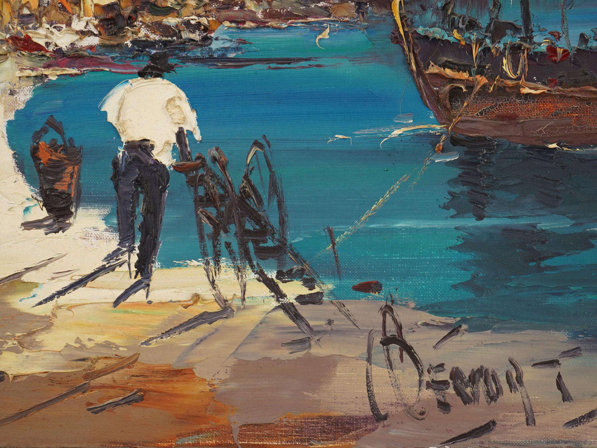 COASTAL LANDSCAPE OIL PAINTING SIGNED JAN BEVORT PIC-2