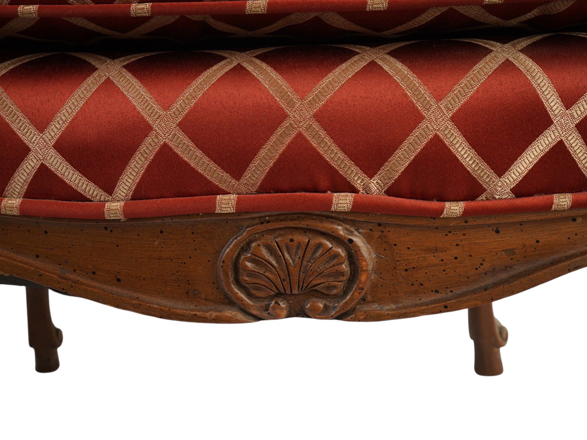 FRENCH LOUIS XV PROVINCIAL STYLE CANE BACK SETTEE PIC-7