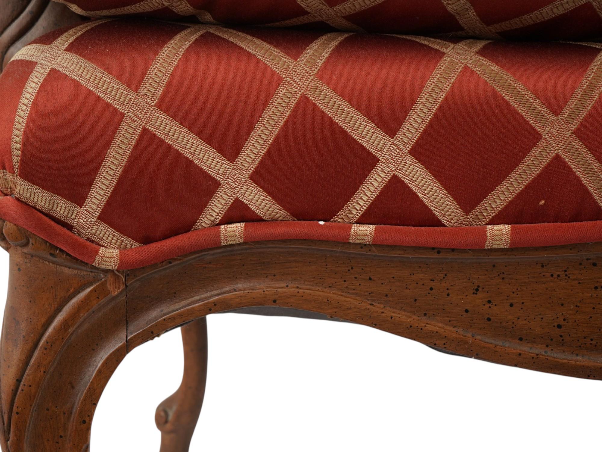 FRENCH LOUIS XV PROVINCIAL STYLE CANE BACK SETTEE PIC-9