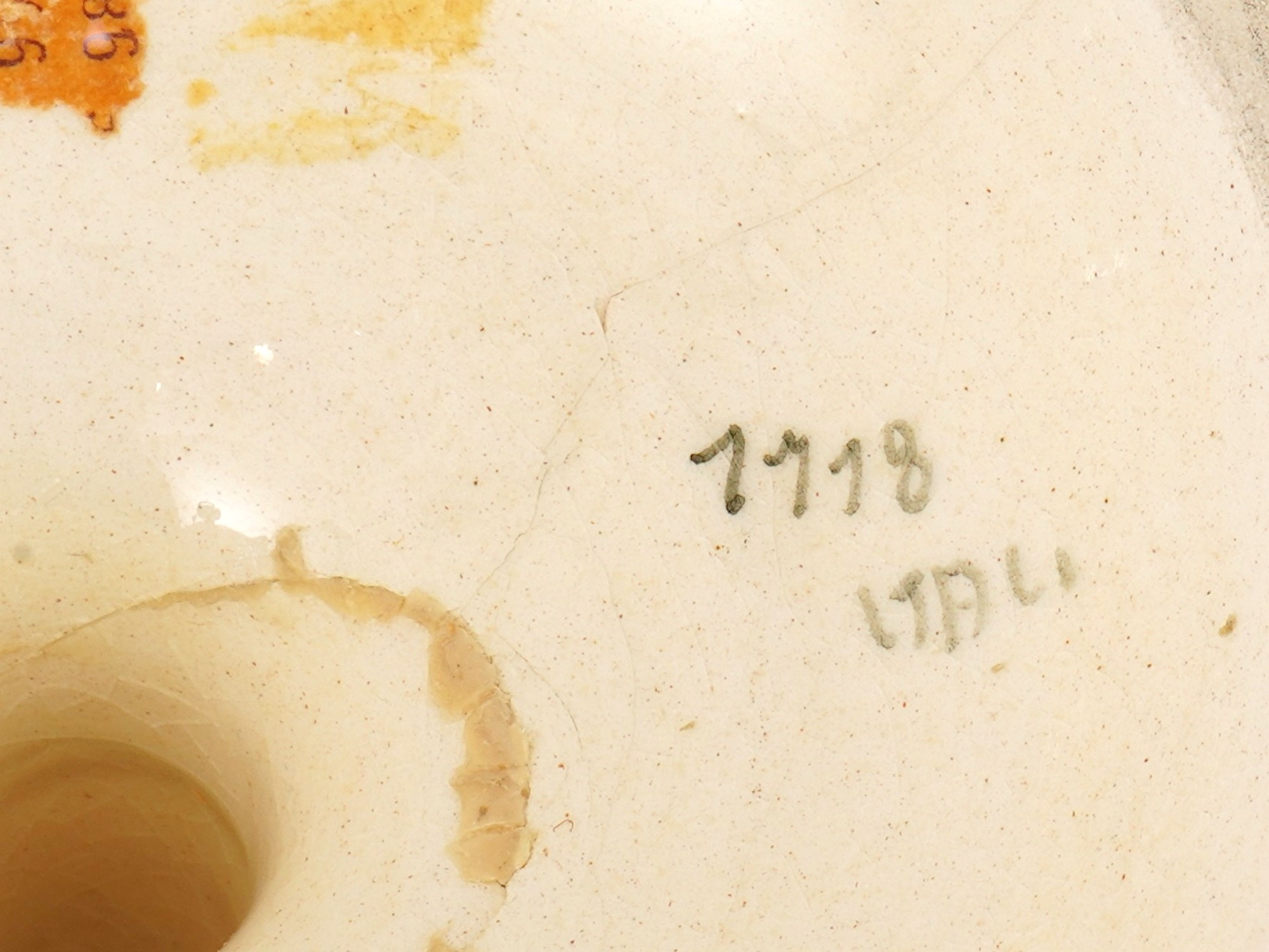 ITALIAN CAPODIMONTE PORCELAIN CUPS AND BOWL PIC-7