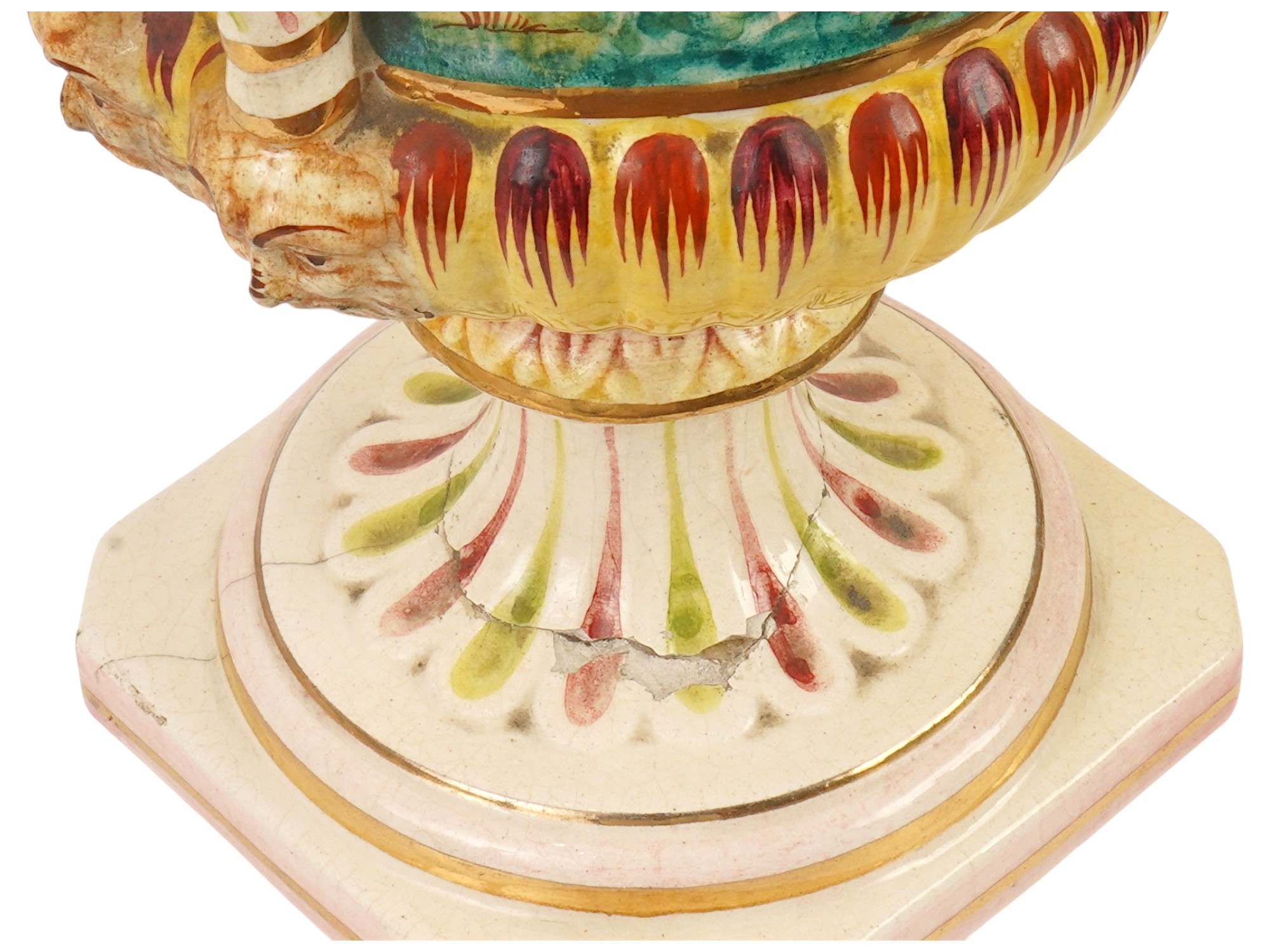 ITALIAN CAPODIMONTE PORCELAIN CUPS AND BOWL PIC-10
