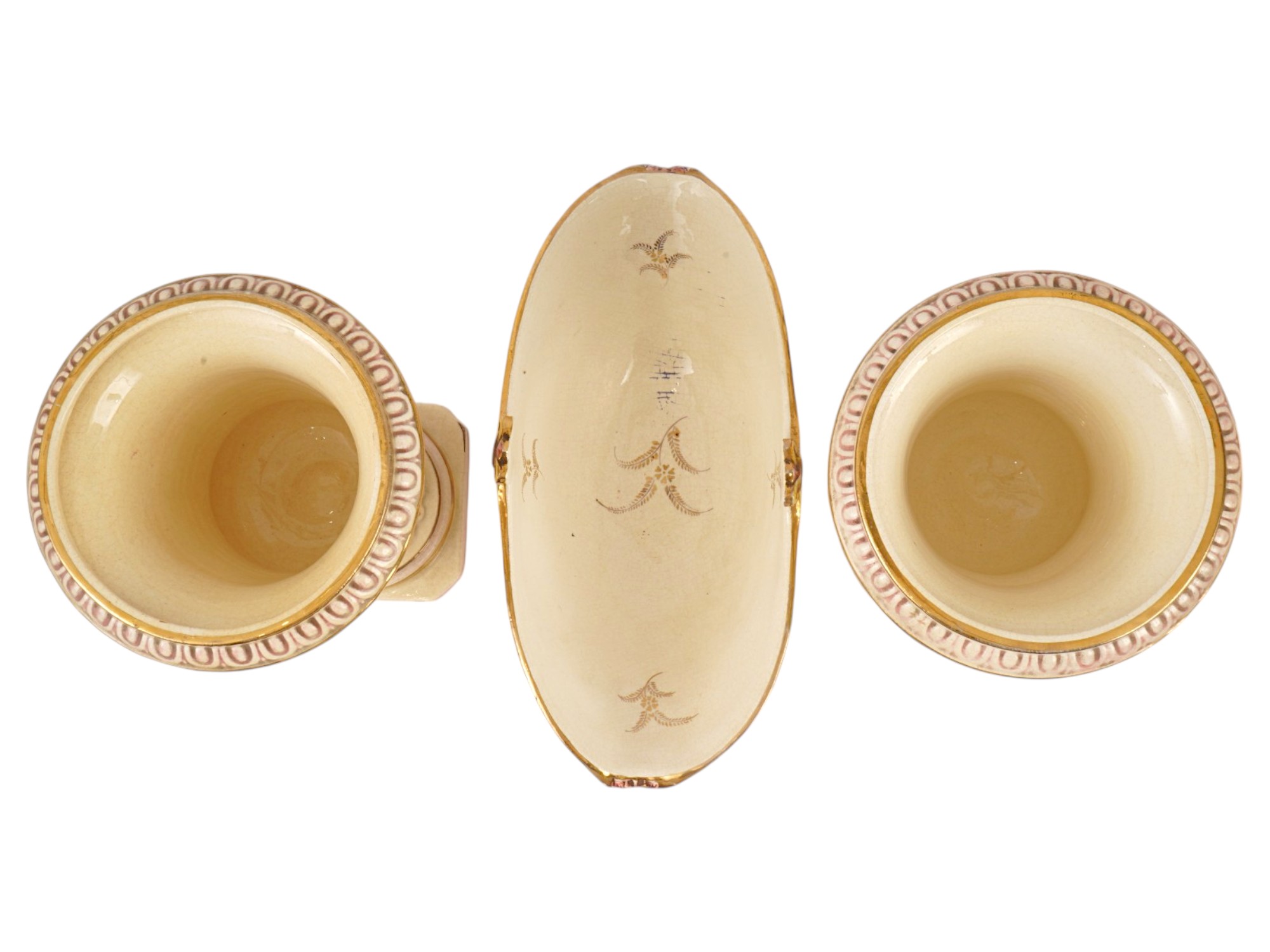 ITALIAN CAPODIMONTE PORCELAIN CUPS AND BOWL PIC-4