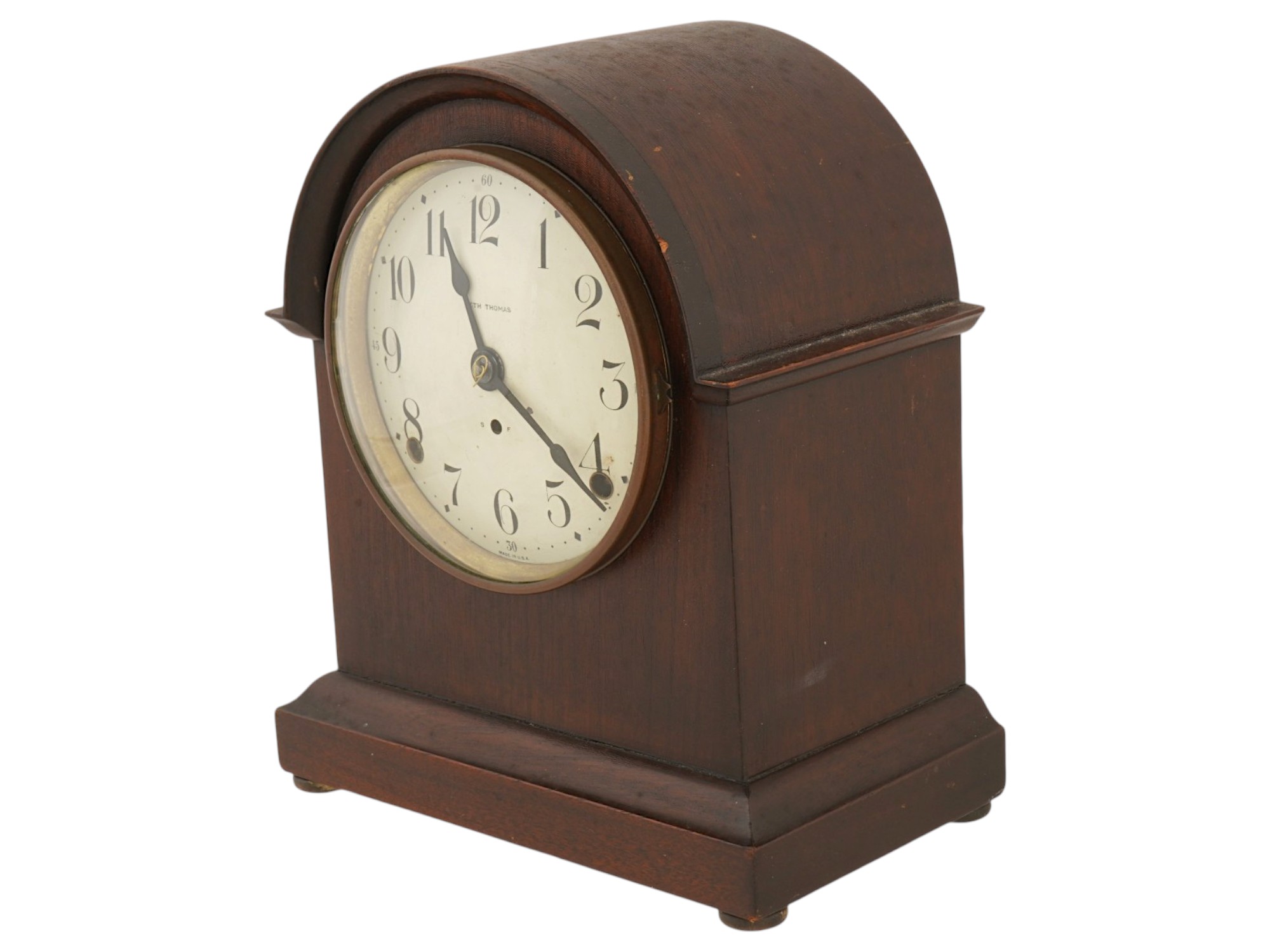 ANTIQUE AMERICAN SETH THOMAS MECHANICAL MANTEL CLOCK PIC-