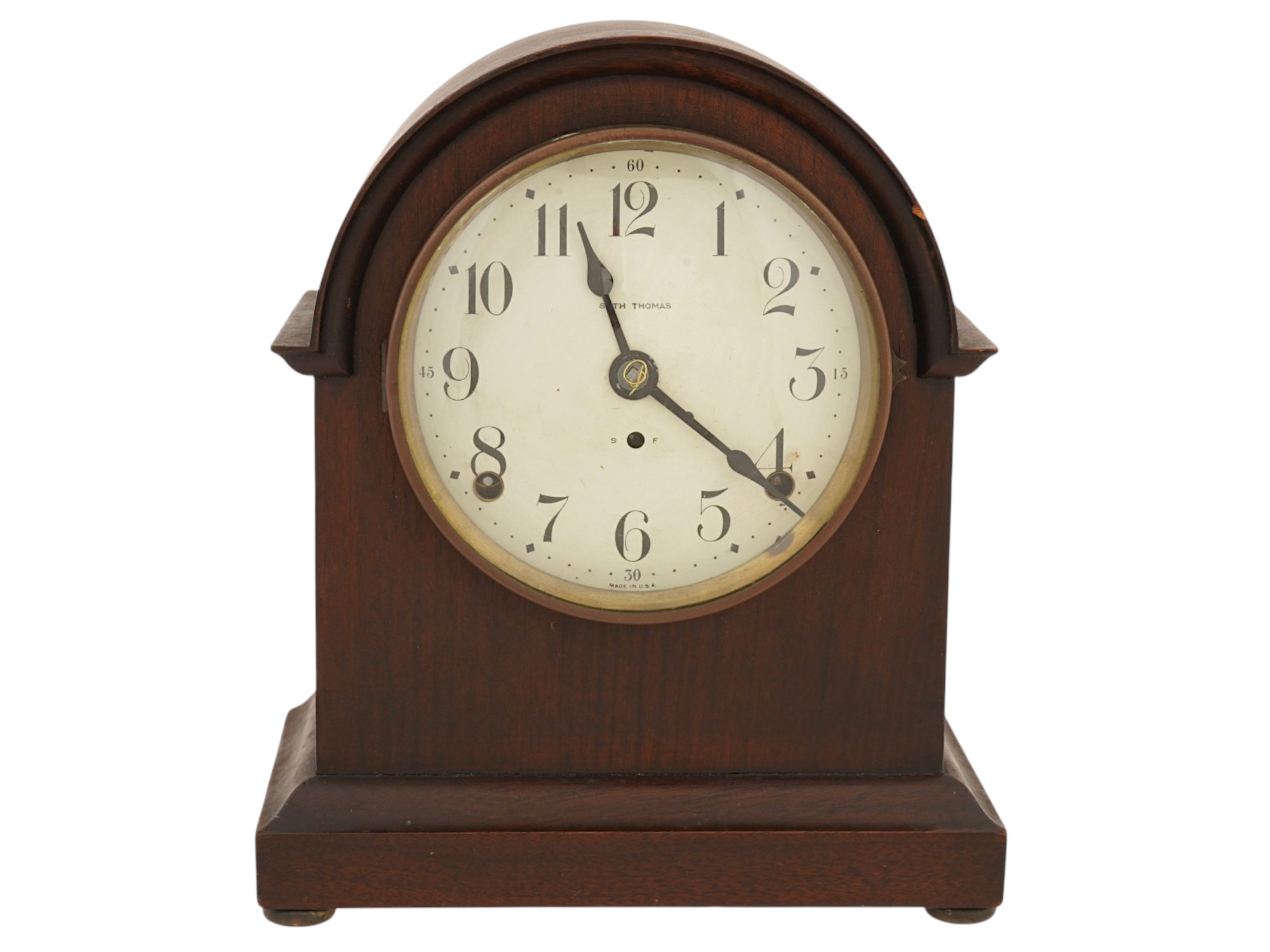 ANTIQUE AMERICAN SETH THOMAS MECHANICAL MANTEL CLOCK PIC-2