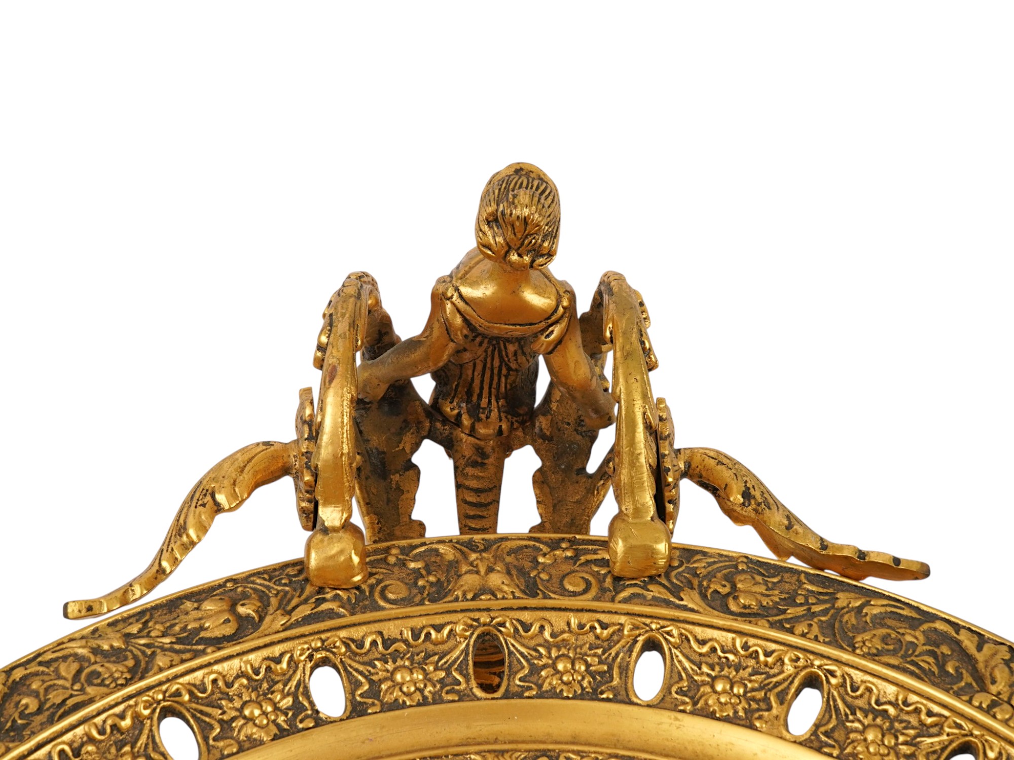 ANTIQUE FRENCH RENAISSANCE REVIVAL GILT BRONZE TAZZA PIC-10