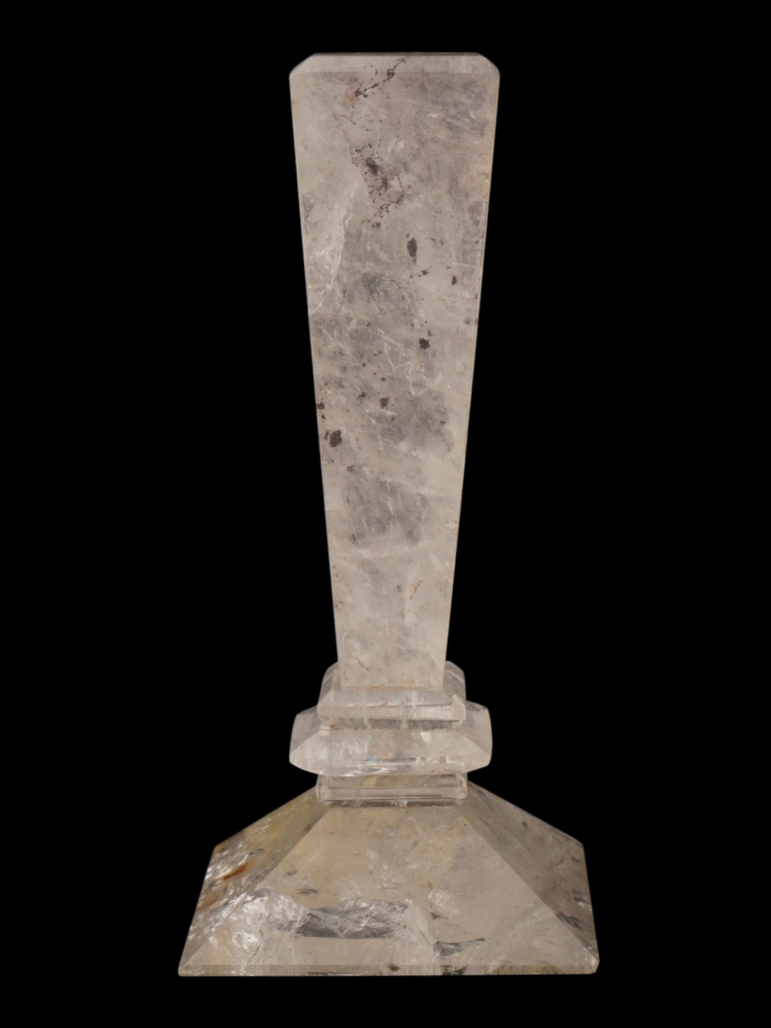 LARGE ANTIQUE ROCK CRYSTAL WAX SEAL HANDLE PIC-4