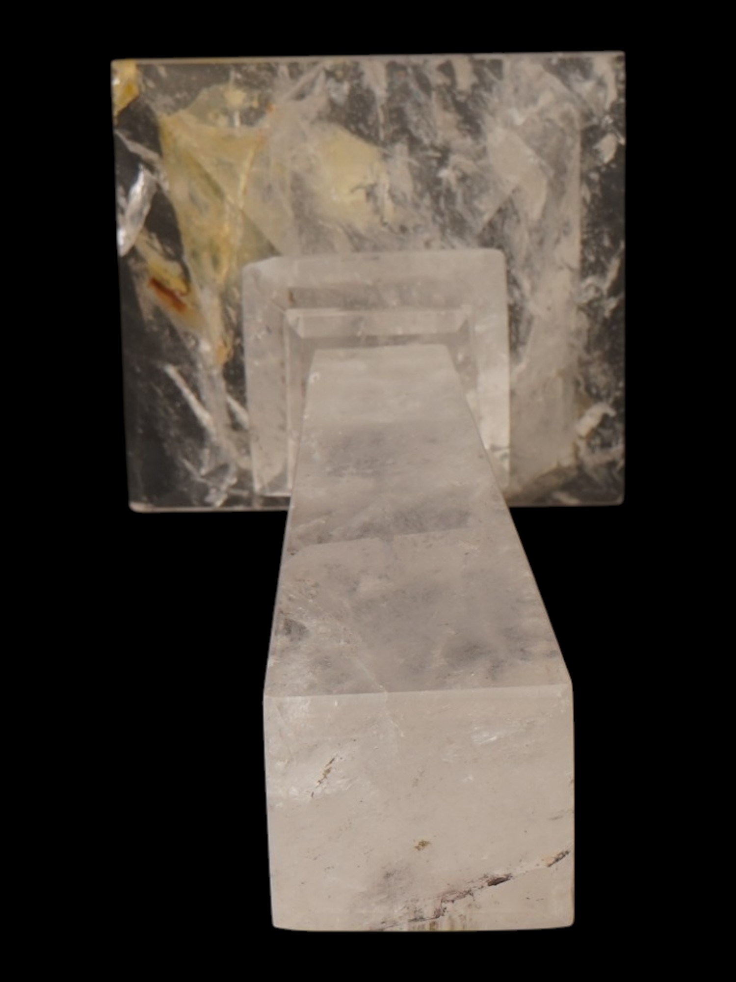 LARGE ANTIQUE ROCK CRYSTAL WAX SEAL HANDLE PIC-5