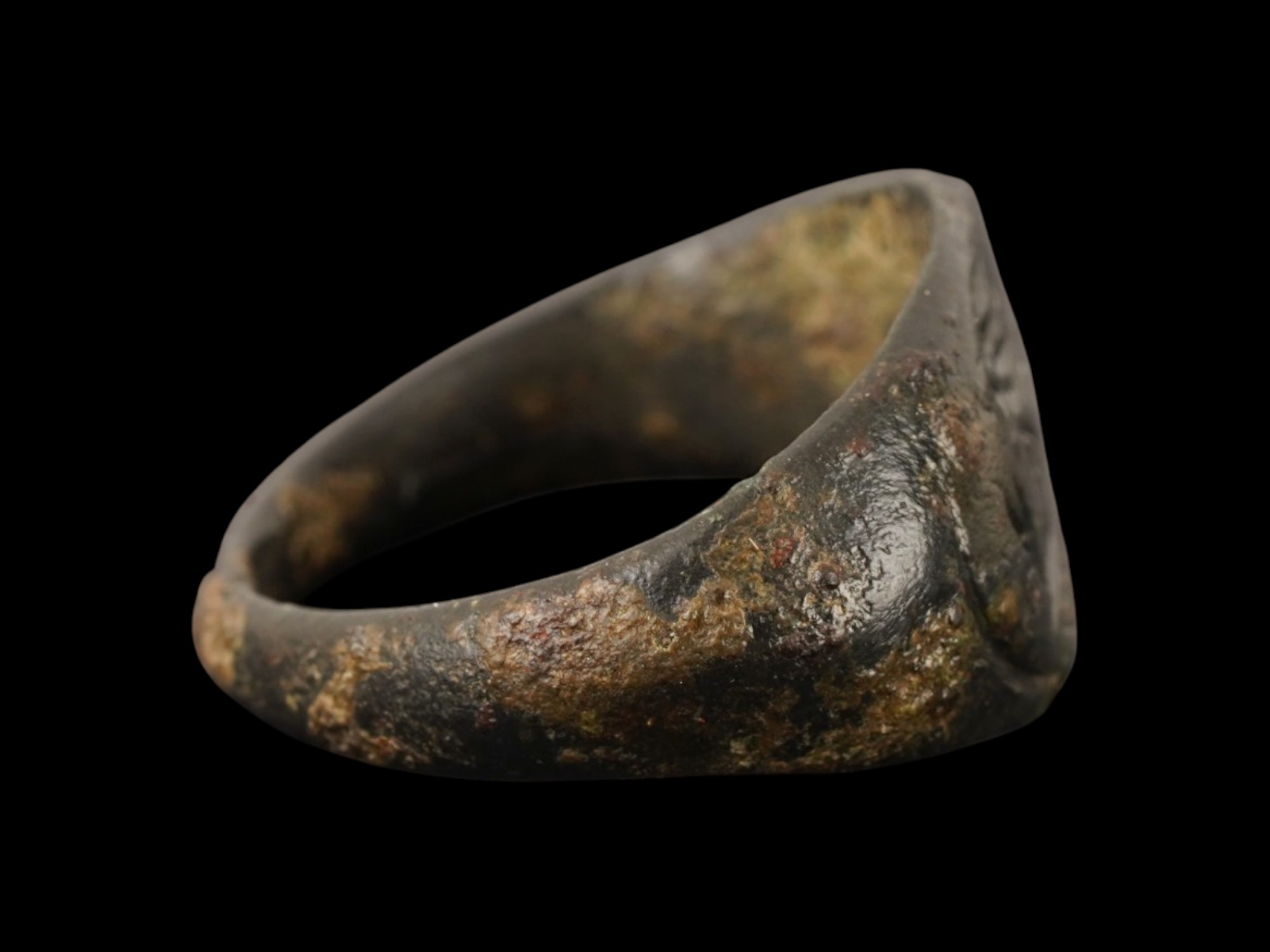 ANCIENT GREEK ENGRAVED BRONZE RING 500 TO 300 BC PIC-4