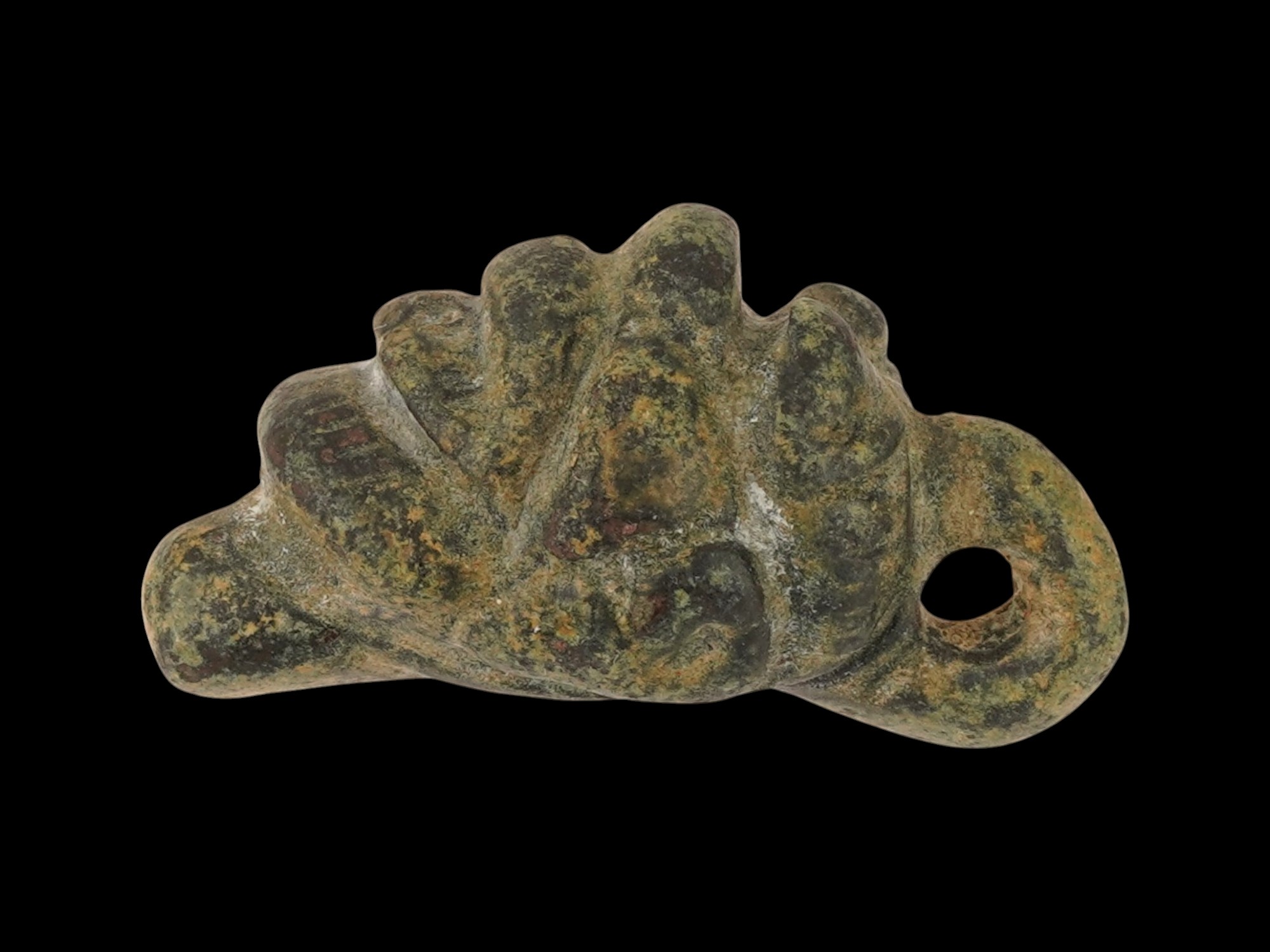 RARE ANCIENT PAZUZU DEMON GOD BRONZE PENDANT 700 500 BC PIC-1