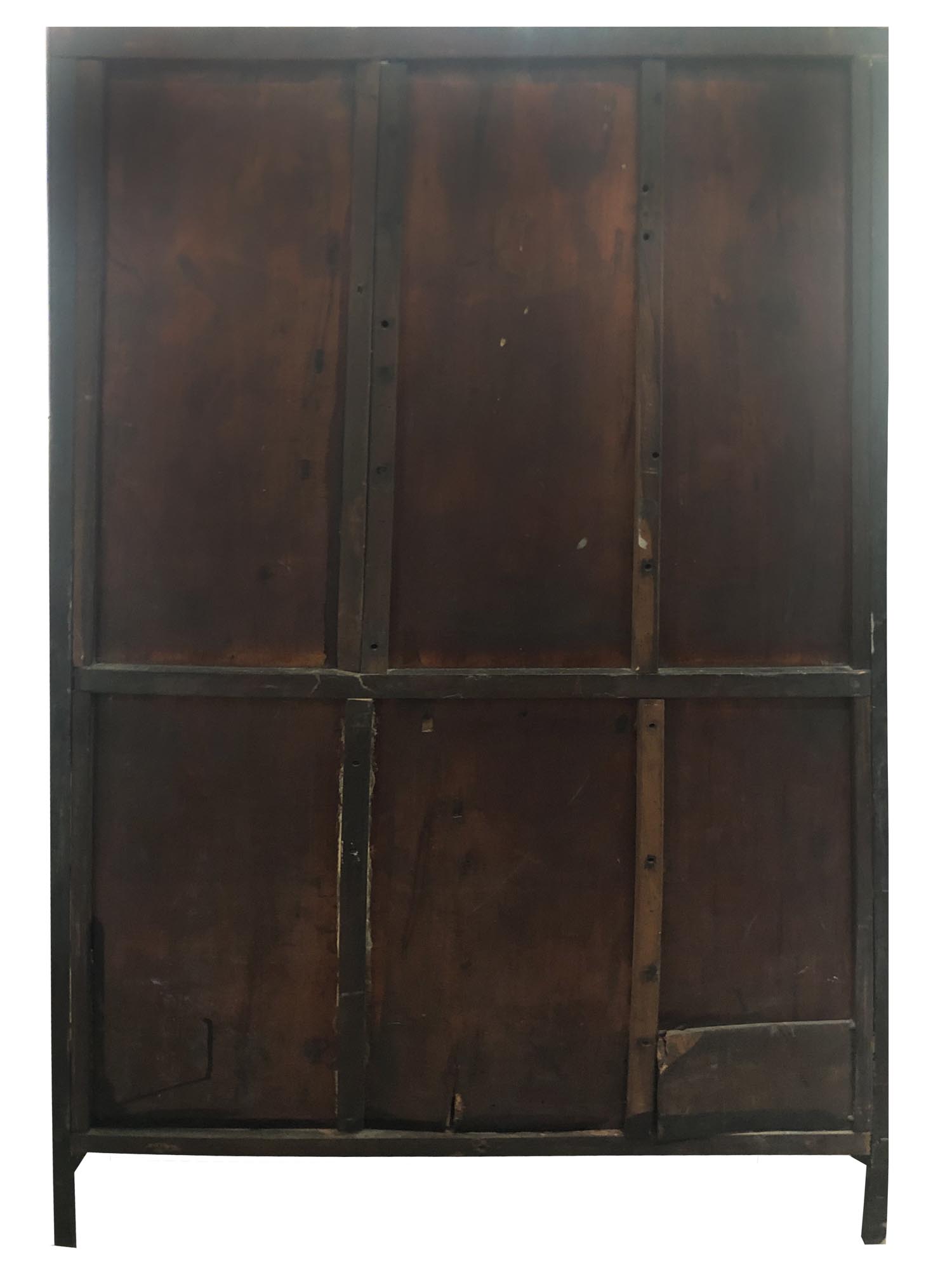 19TH CEN CHINESE HARDWOOD CURVED DISPLAY CABINET PIC-7