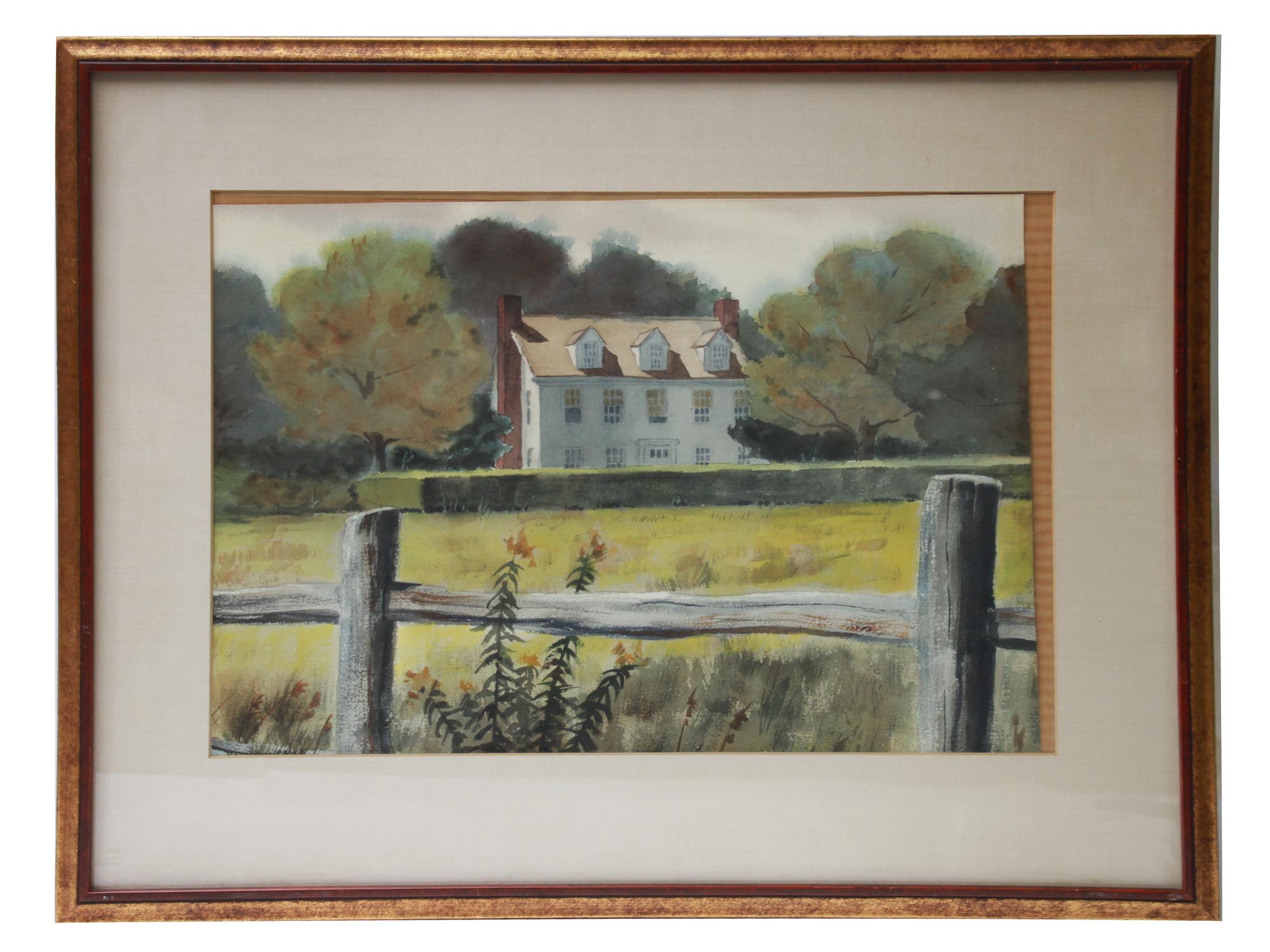 MID 20 AMERICAN WATERCOLOR PAINTING BY MONTGOMERY PIC-0