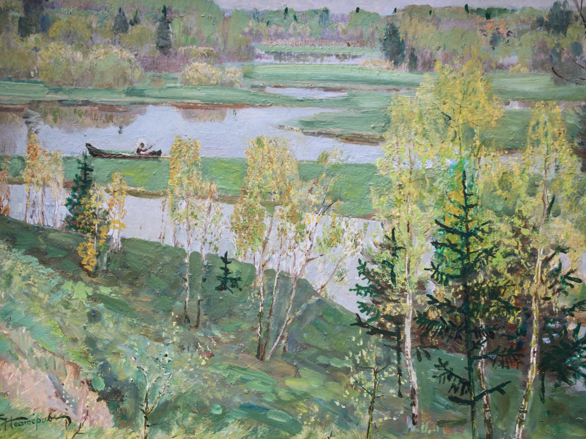 A RUSSIAN OIL PAINTING BY MIKHAIL NESTEROV PIC-2