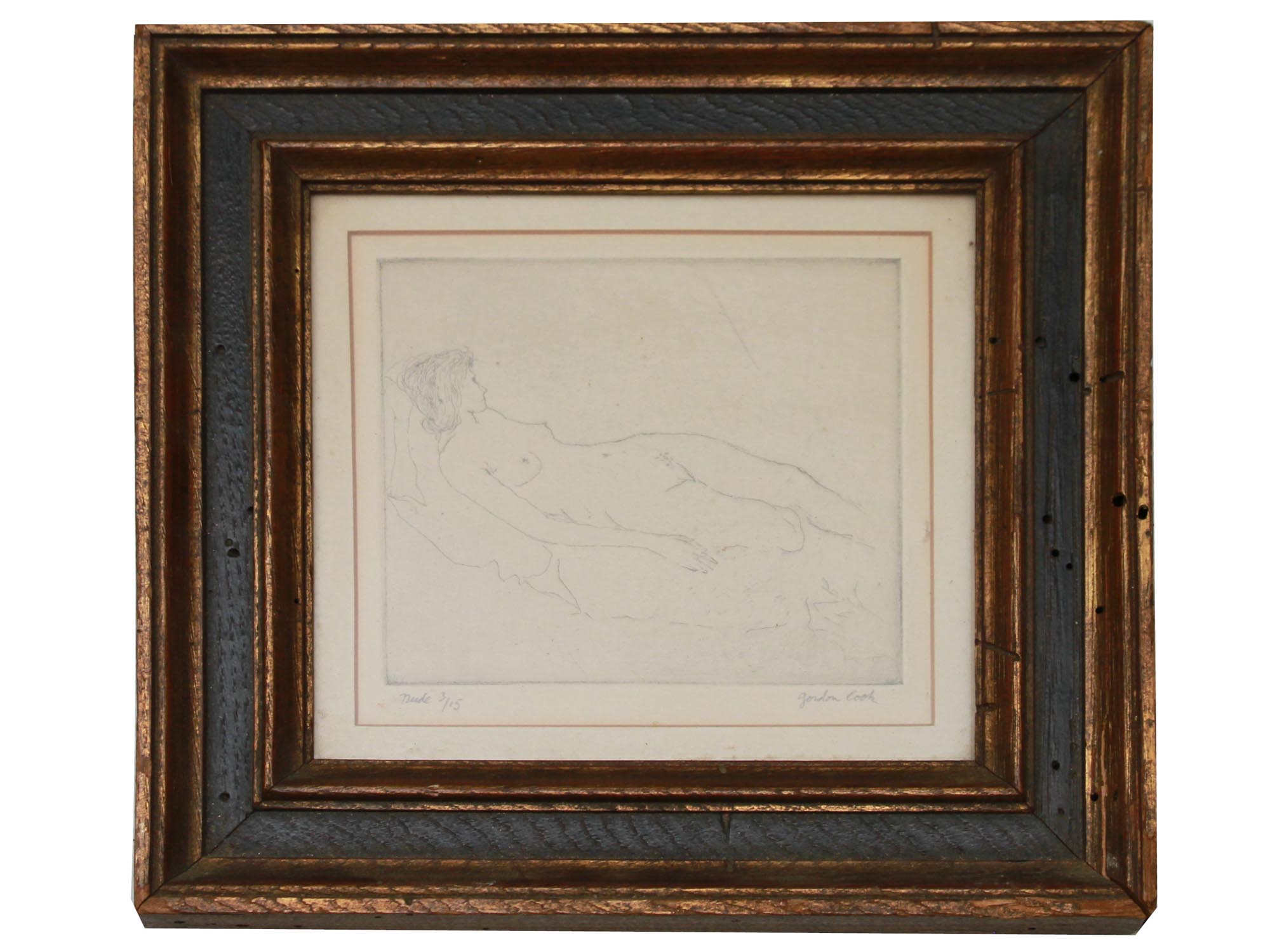 AN AMERICAN ETCHING NUDE BY GORDON COOK PIC-0