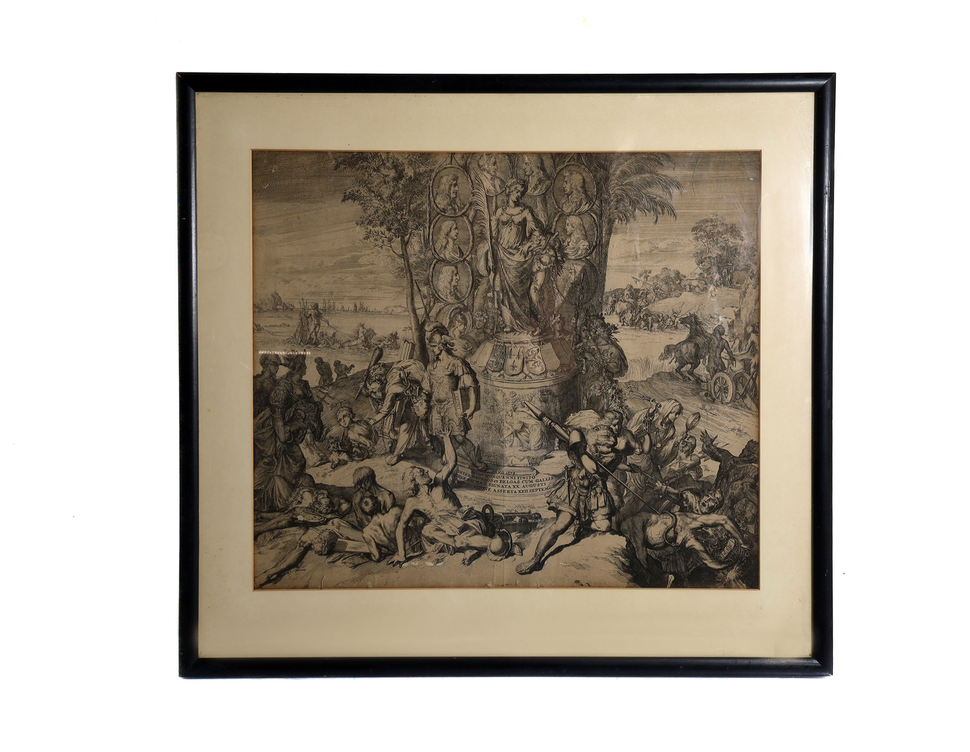 AN ANTIQUE 18TH CENTURY ENGRAVING BY R. DE HOOGHE PIC-1