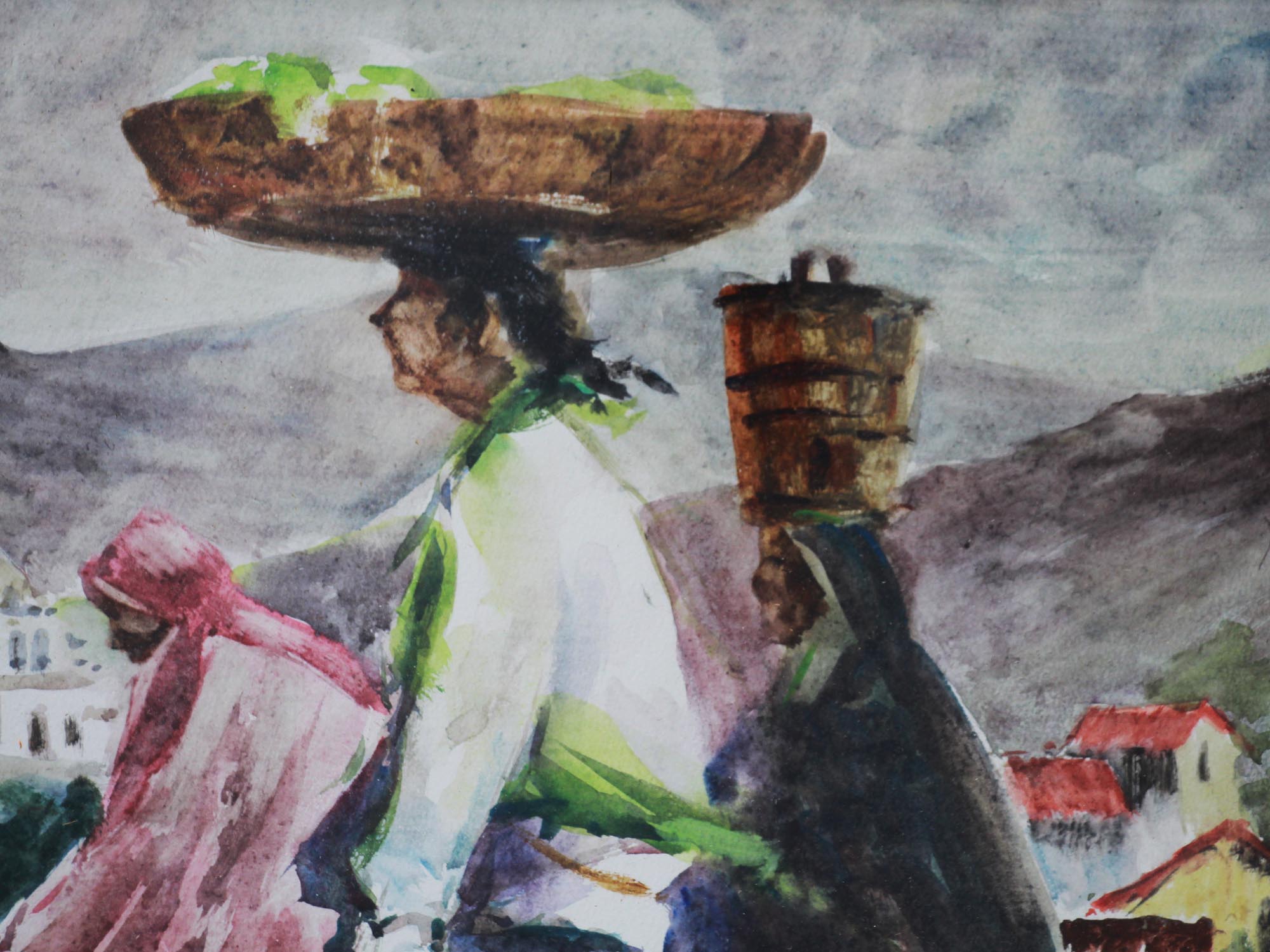 AMERICAN WATERCOLOR PAINTING BY JOHN CHETCUTI PIC-2